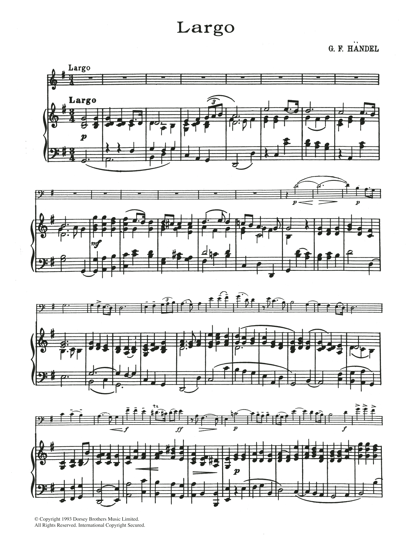 Largo In G (Cello Solo) von George Frideric Handel