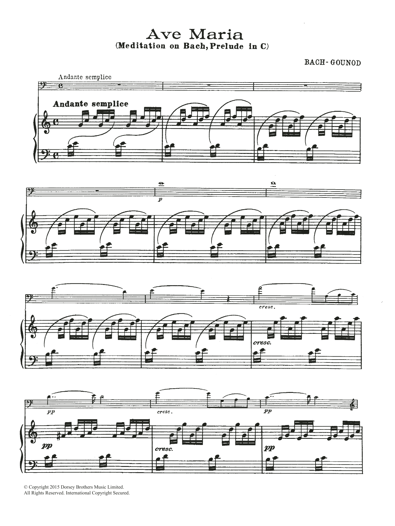 Ave Maria (Cello Solo) von Charles Gounod