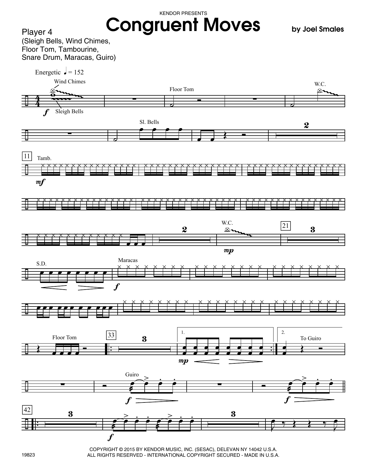 Congruent Moves - Percussion 4 (Percussion Ensemble) von Joel Smales