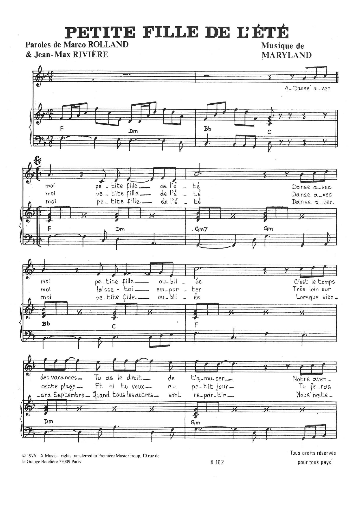 Petite Fille De L'ete (Piano & Vocal) von Stephan Forman