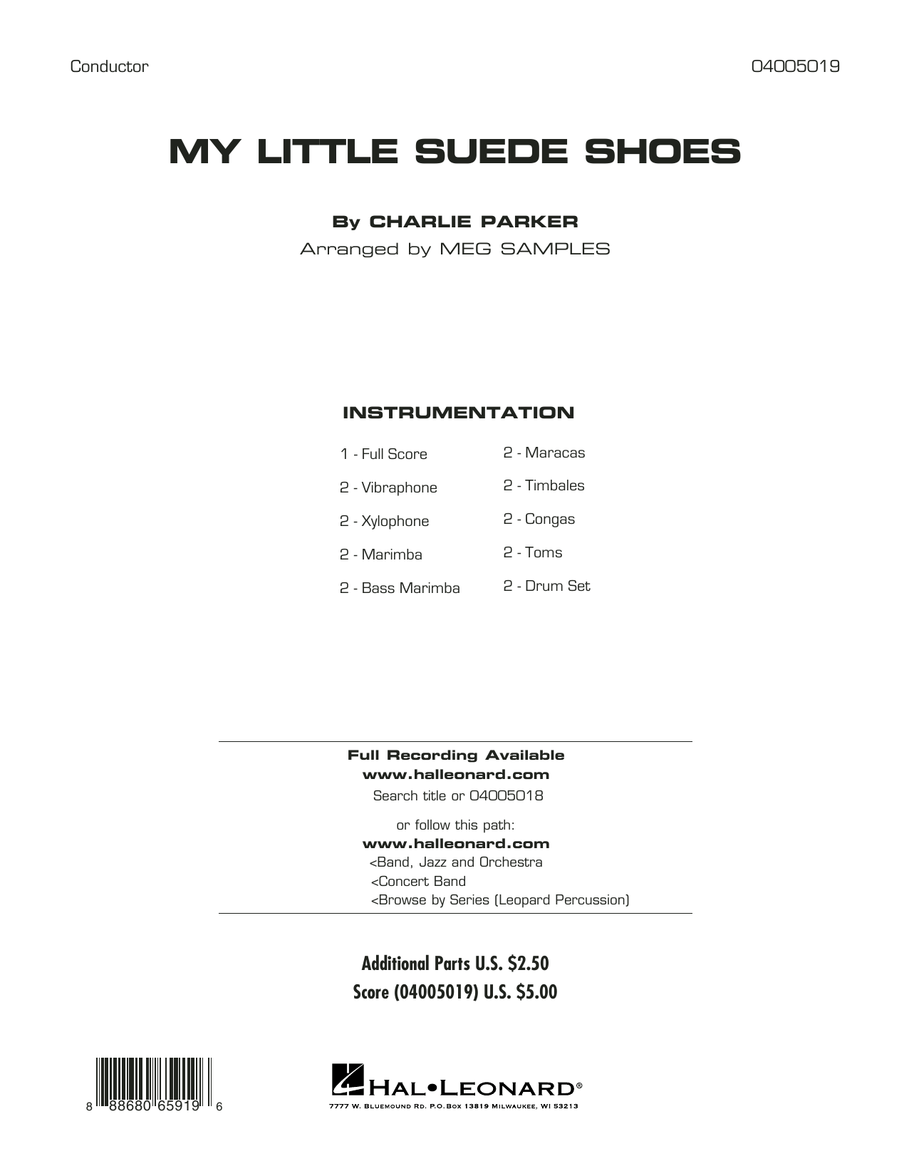 My Little Suede Shoes - Full Score (Concert Band) von Meg Samples