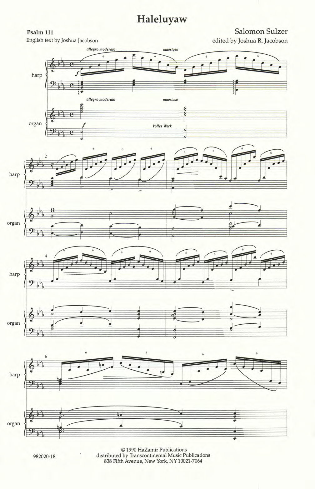 Halleluyaw (SATB Choir) von Joshua R. Jacobson