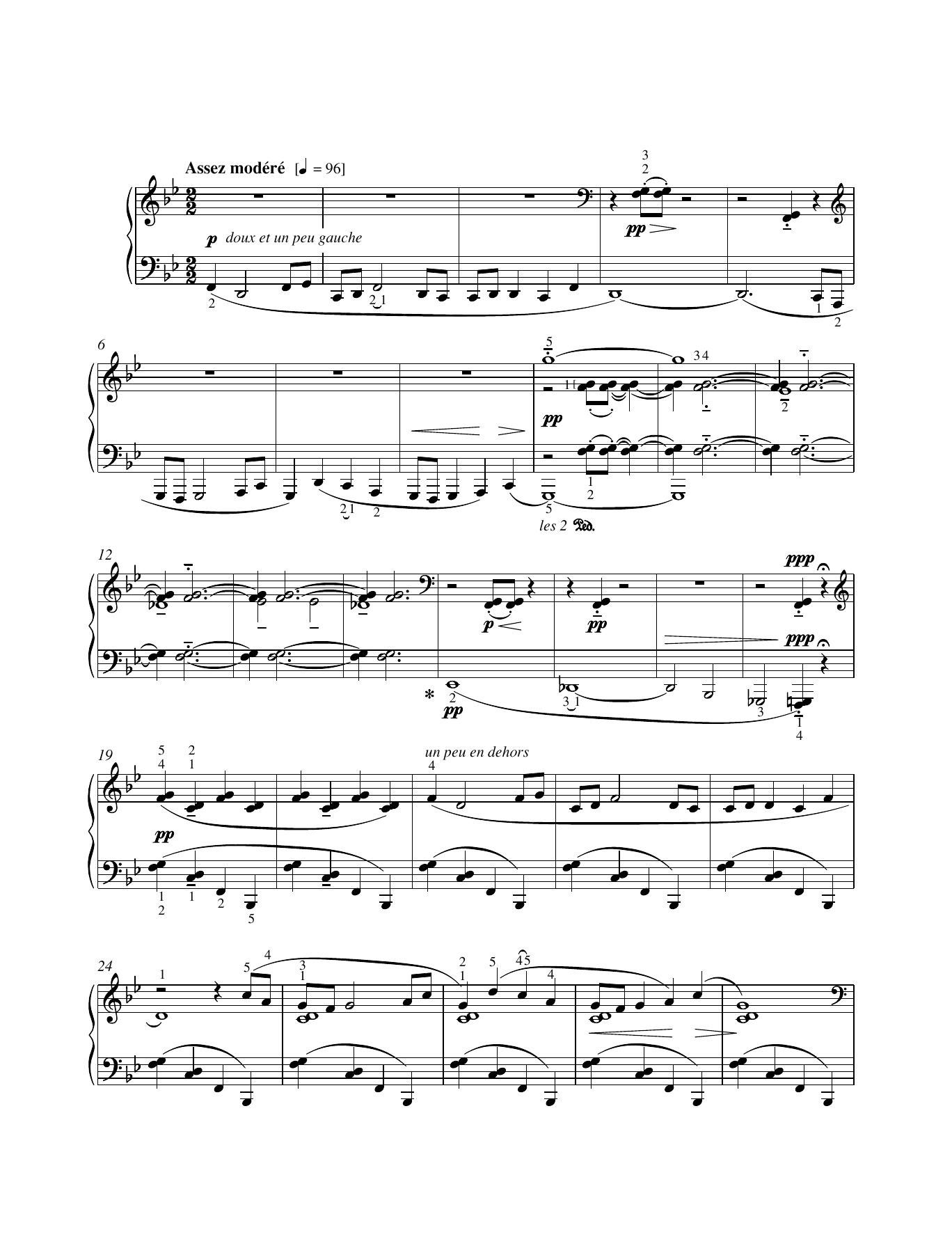 Jimbo's Lullaby (Piano Solo) von Claude Debussy