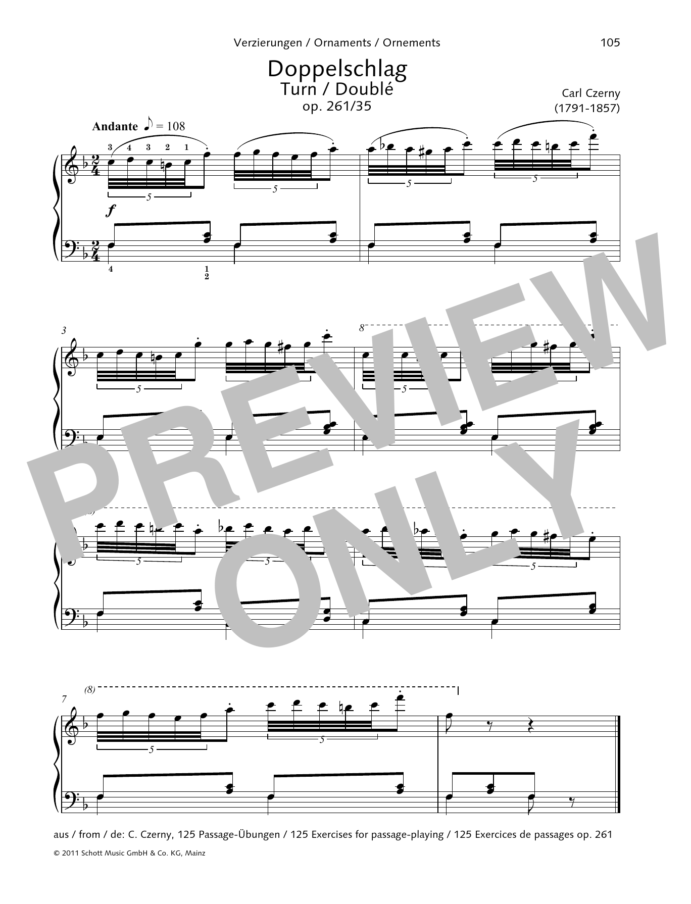 Turn (Piano Solo) von Carl Czerny
