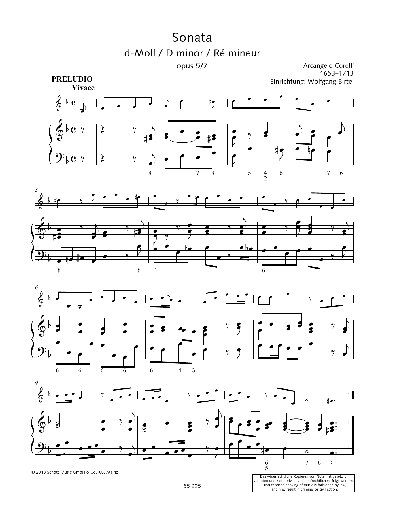 Sonata D Minor (String Solo) von Baldassare Galuppi