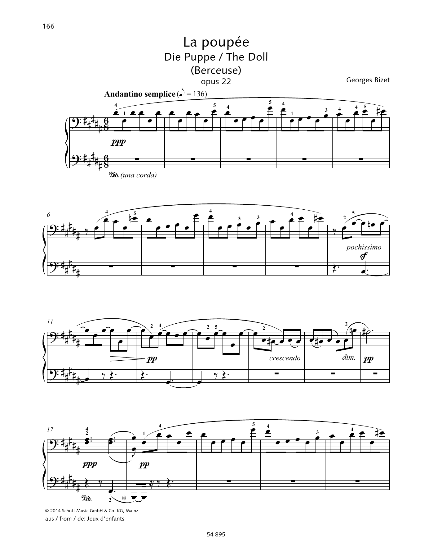 The Doll (Piano Duet) von Georges Bizet
