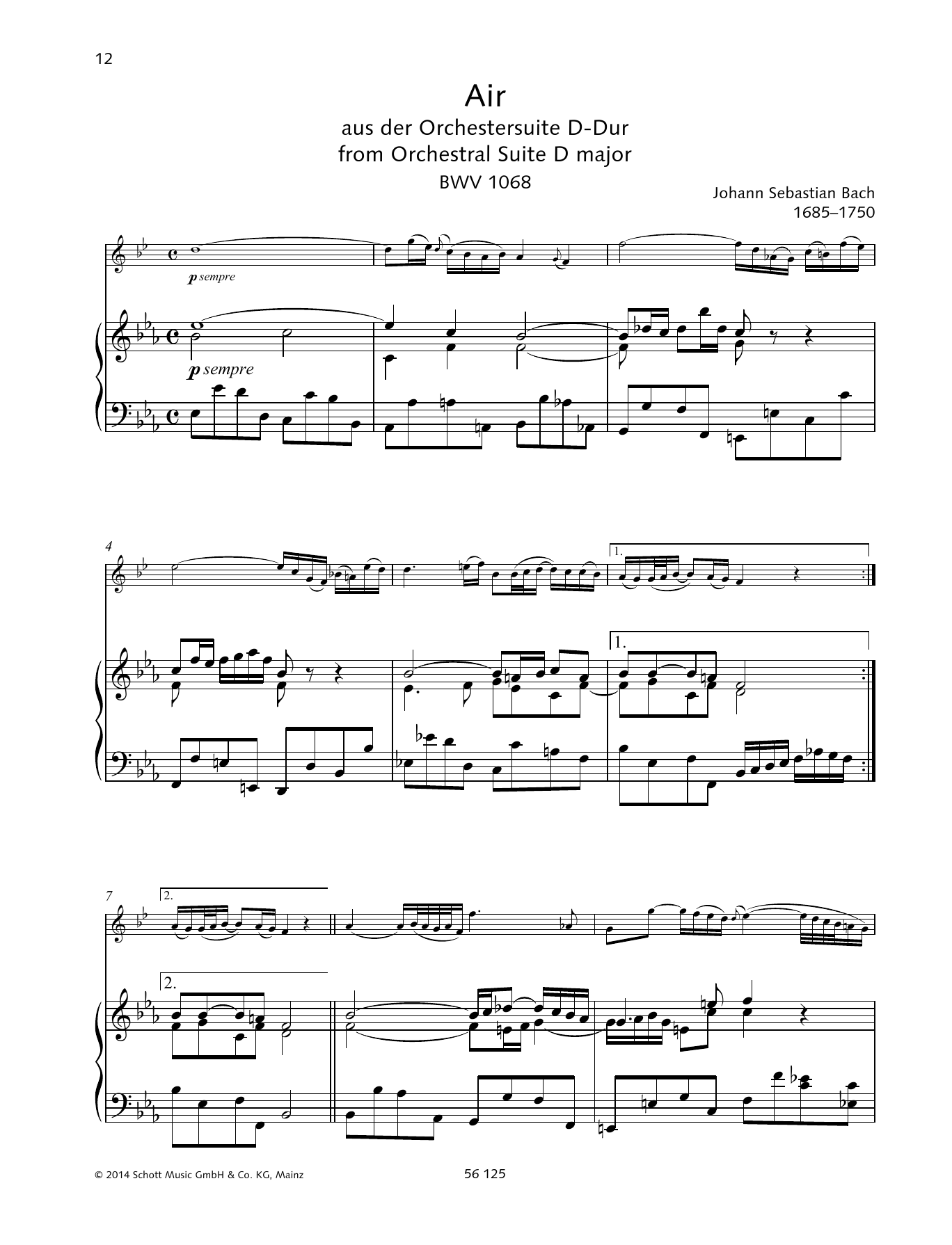 Air (Brass Solo) von Johann Sebastian Bach