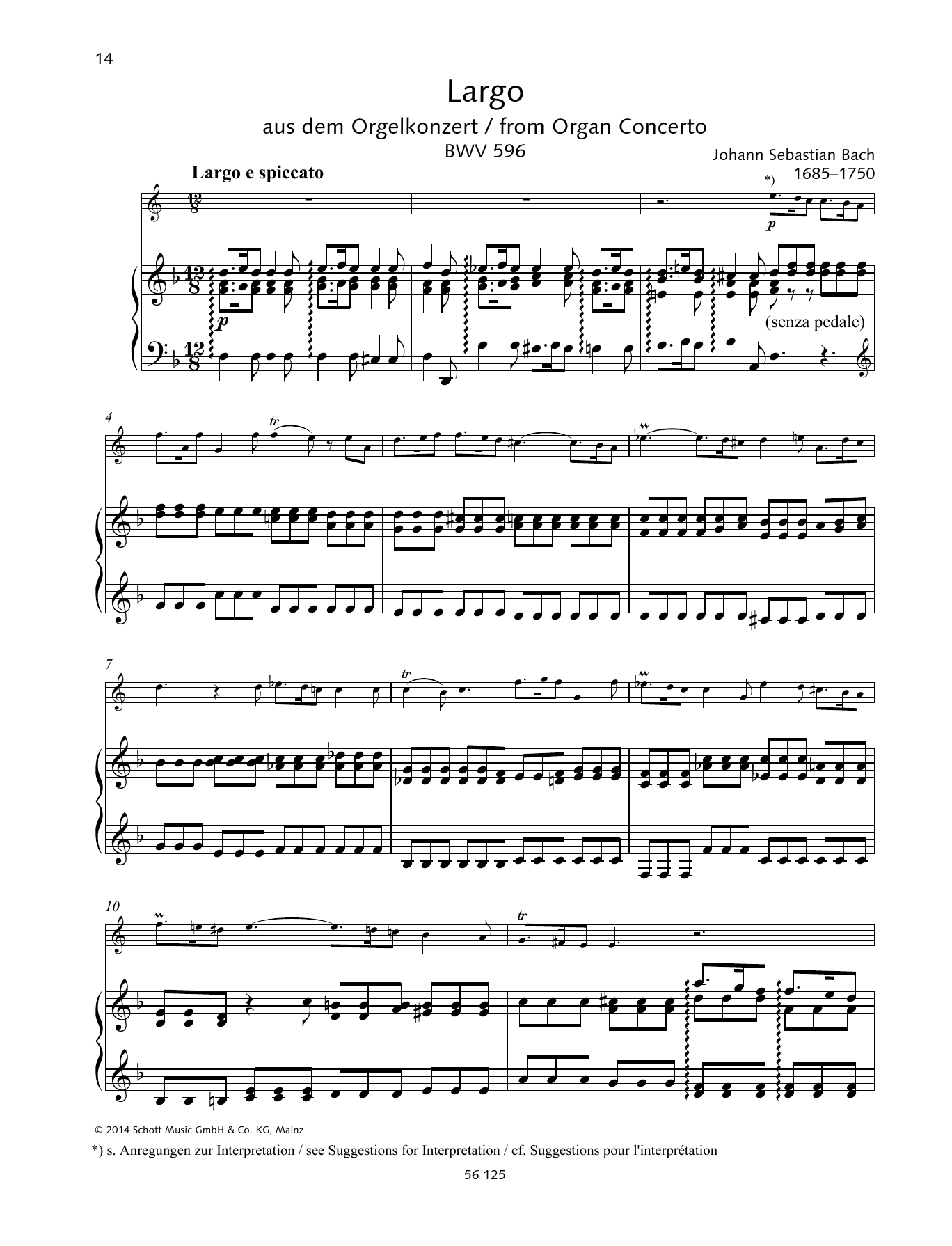 Largo (Brass Solo) von Johann Sebastian Bach