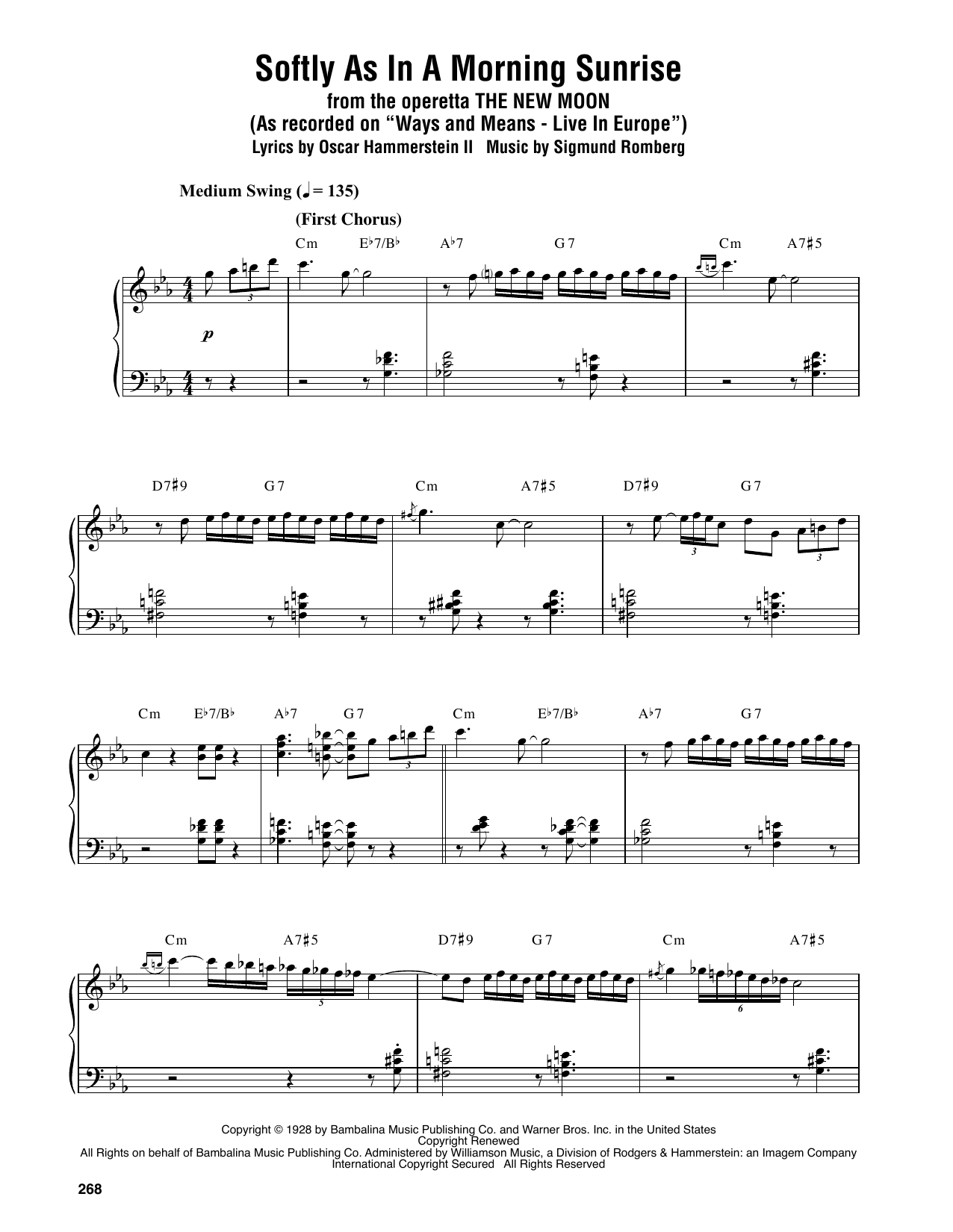 Softly As In A Morning Sunrise (Piano Transcription) von Oscar Peterson