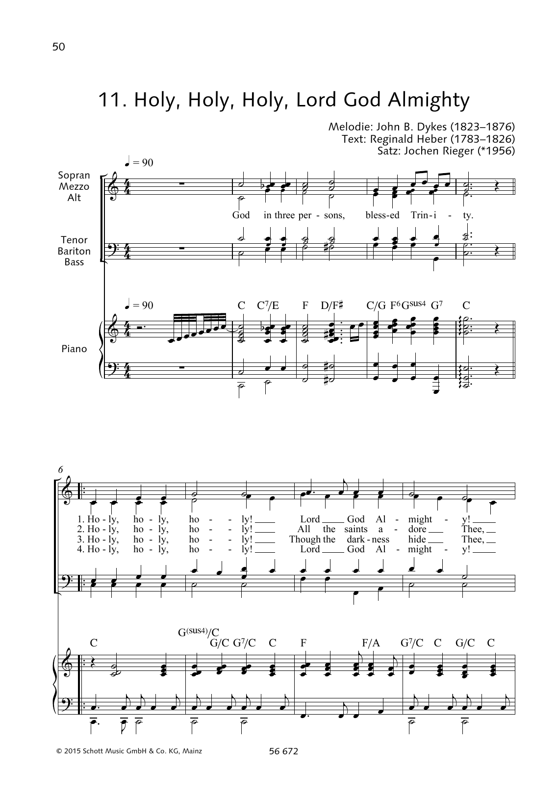 Holy, Holy, Holy, Lord God Almighty (Choir) von John Bacchus Dykes
