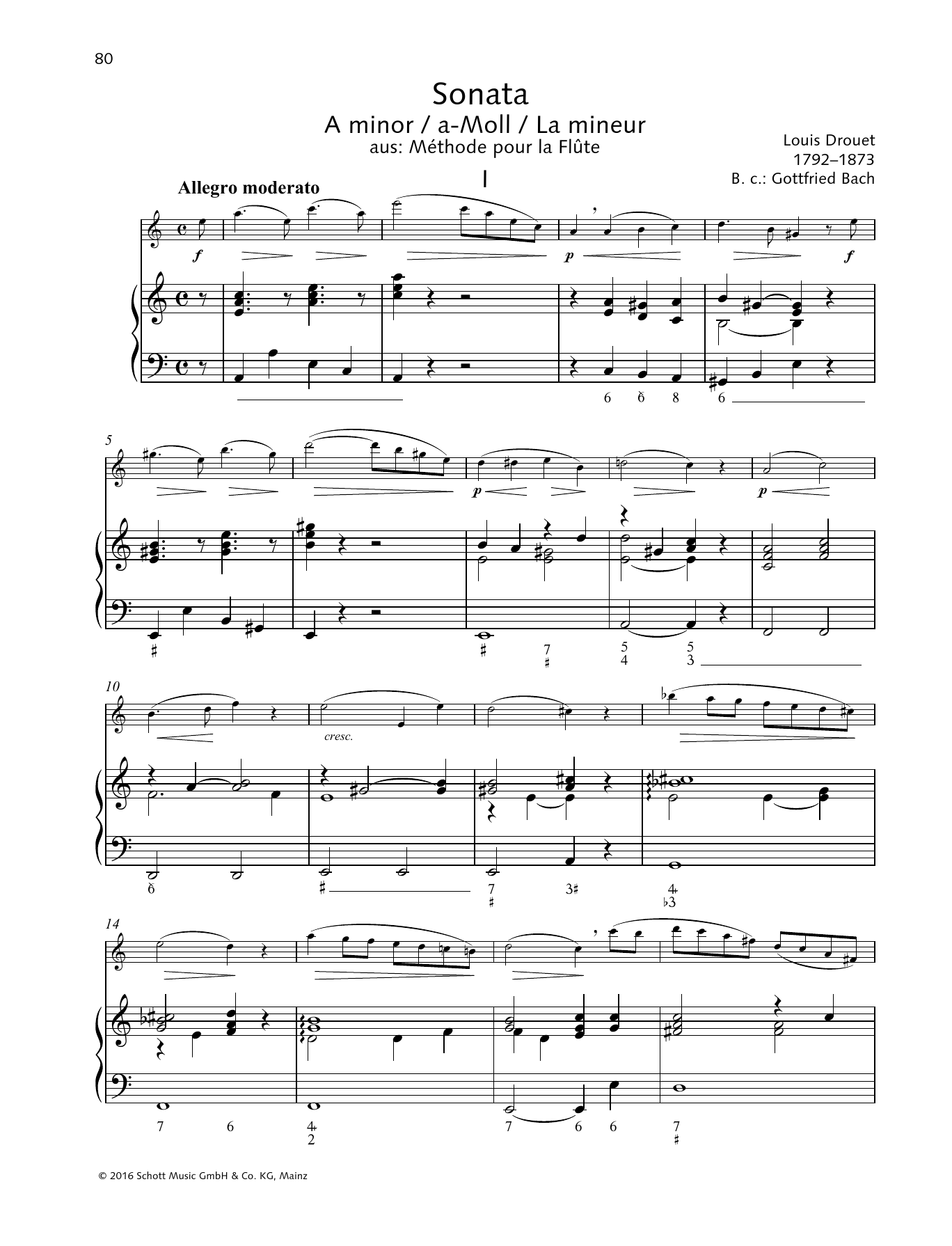 Sonata A Minor (Woodwind Solo) von Baldassare Galuppi