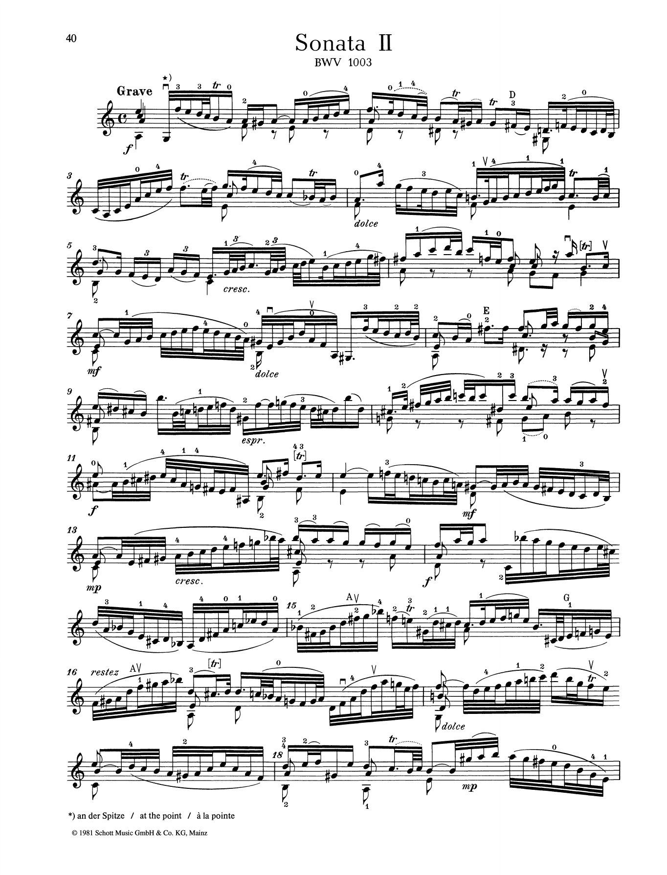 Sonata II (String Solo) von Baldassare Galuppi
