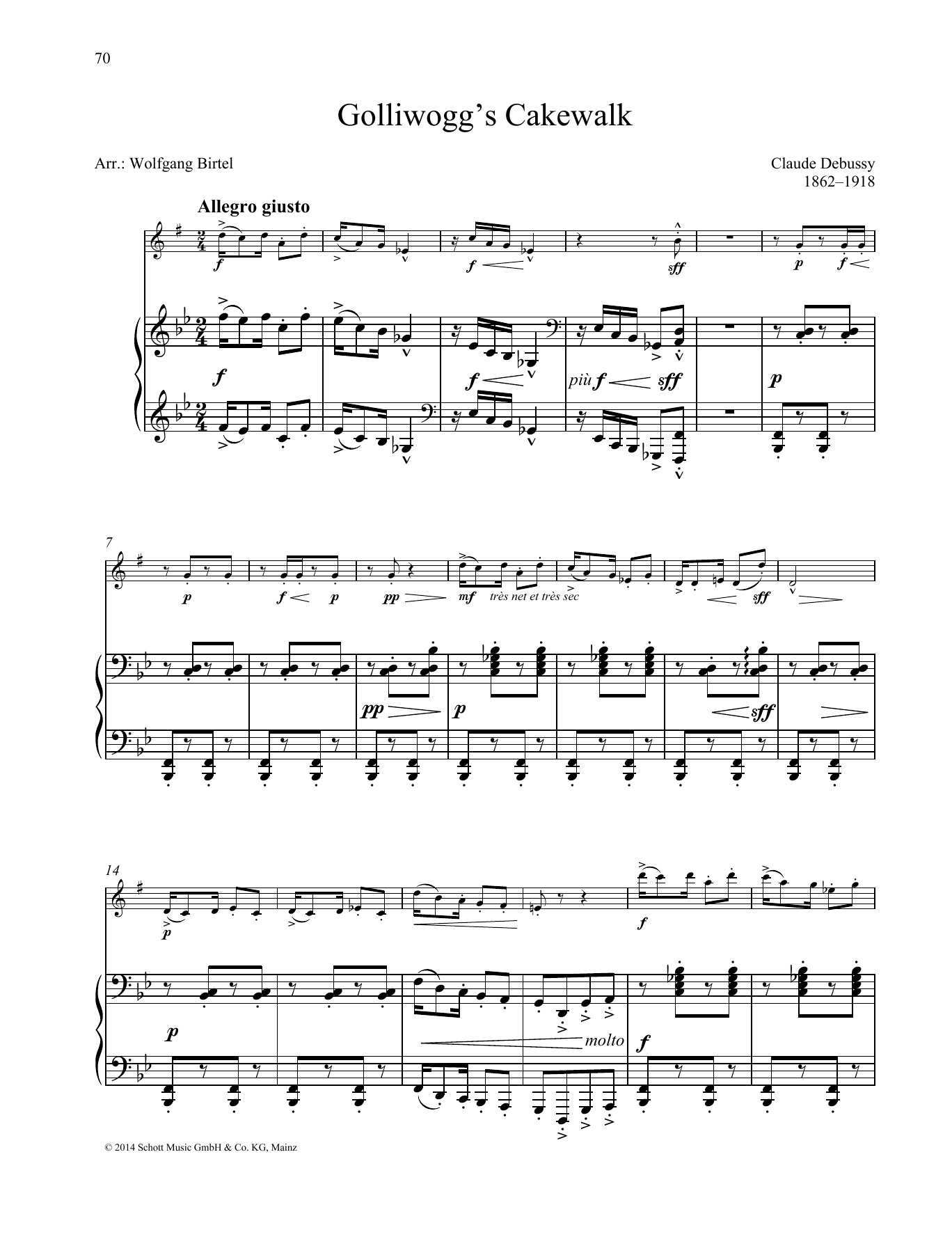 Golliwogg's Cakewalk (Woodwind Solo) von Claude Debussy