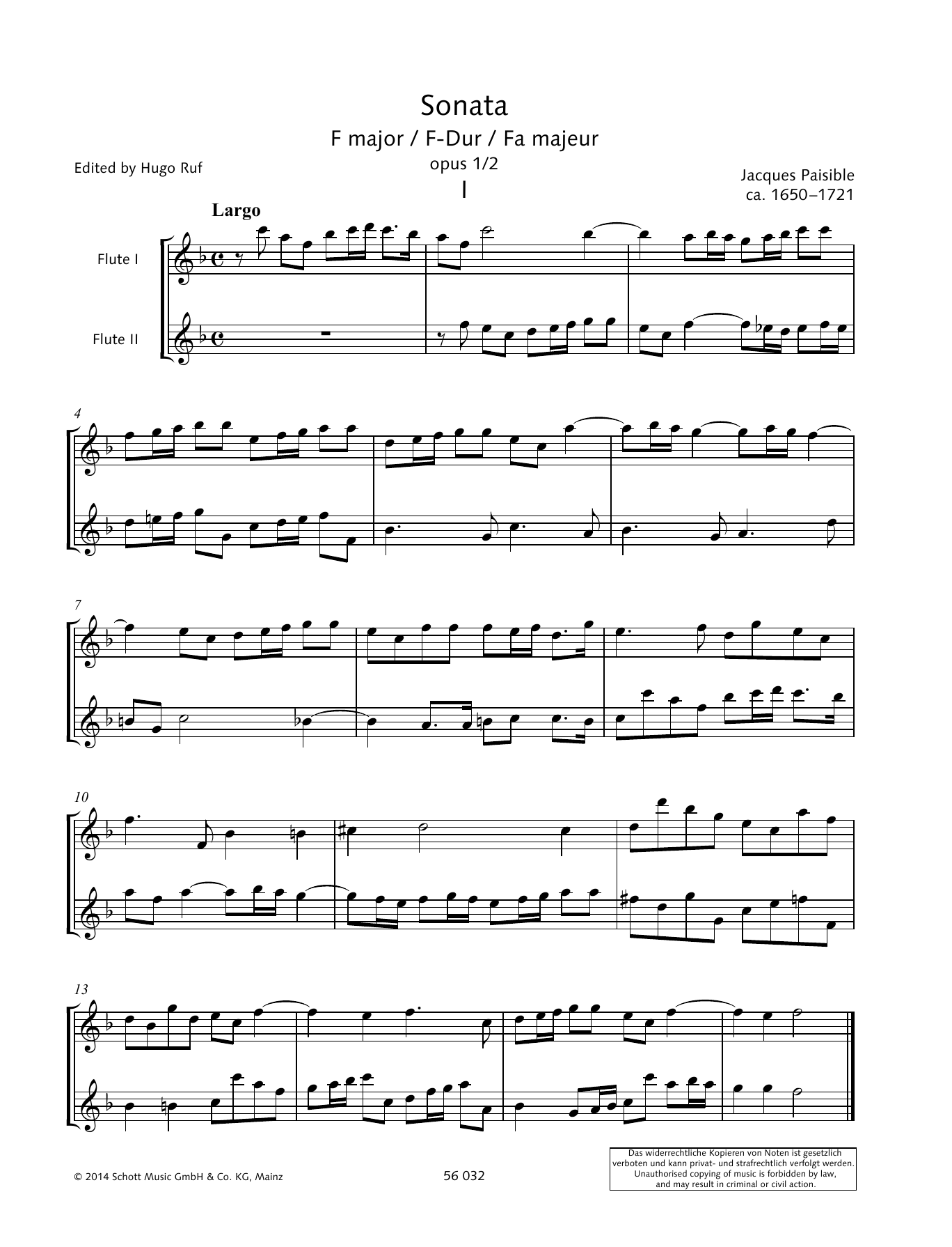Sonata F Major (Woodwind Ensemble) von Baldassare Galuppi