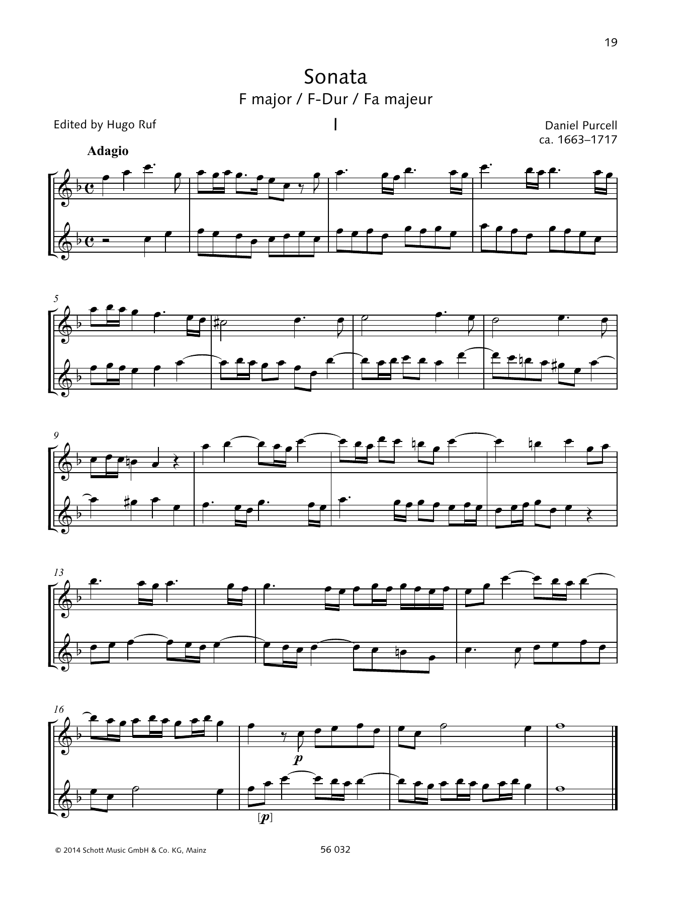 Sonata F Major (Woodwind Ensemble) von Baldassare Galuppi