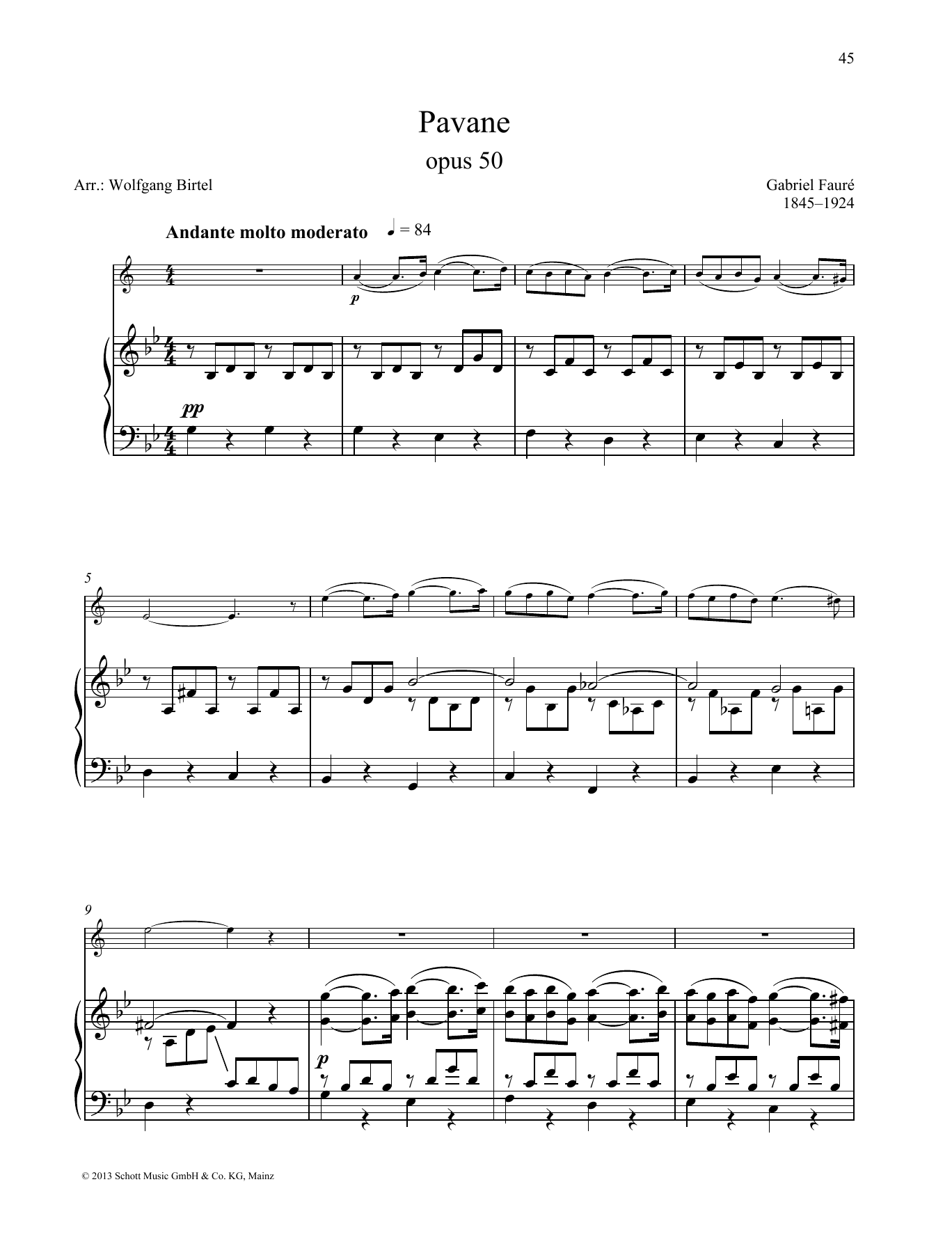 Pavane (Brass Solo) von Gabriel Faur