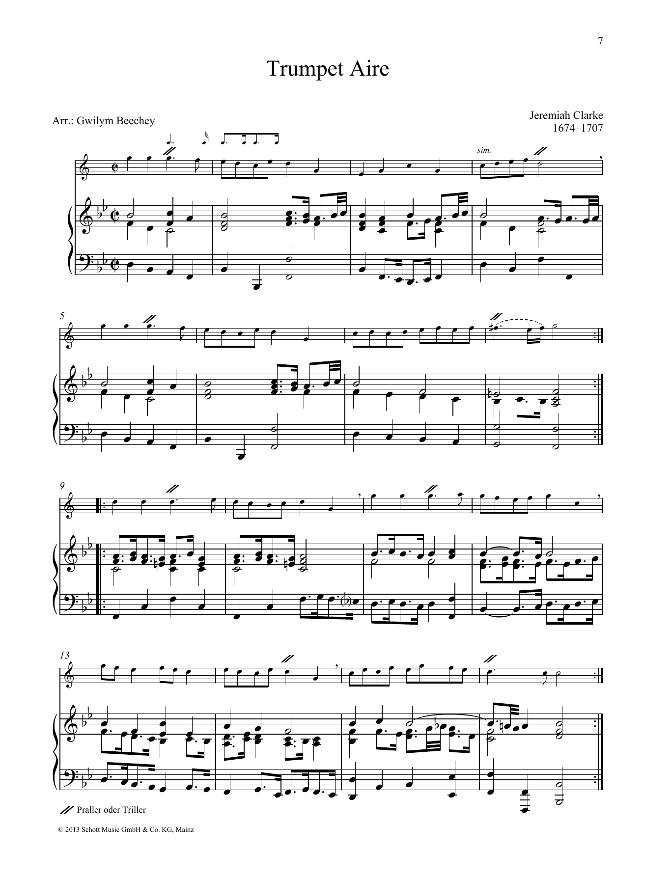 Trumpet Air (Brass Solo) von Gwilym Beechey