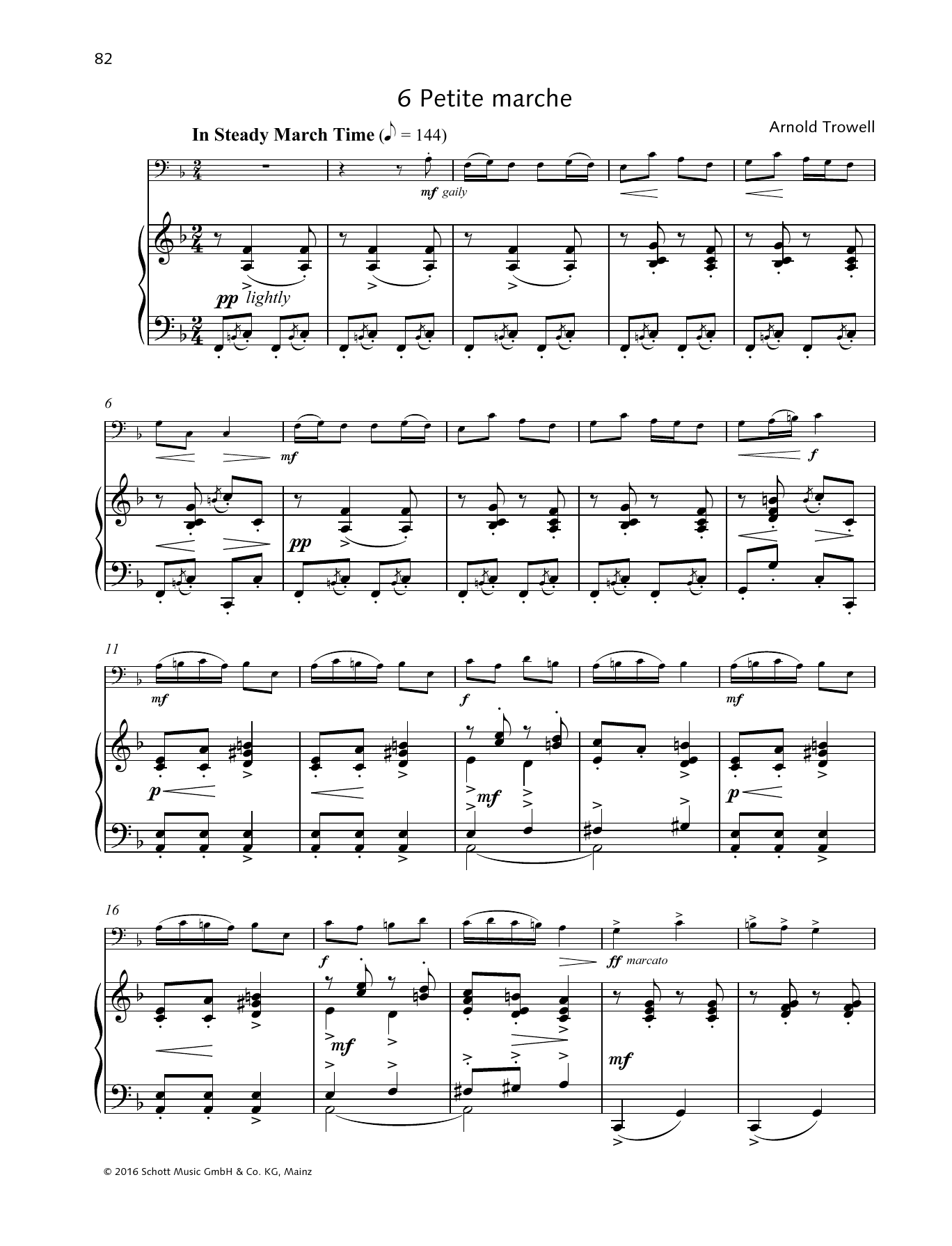 Petite marche (String Solo) von Arnold Trowell