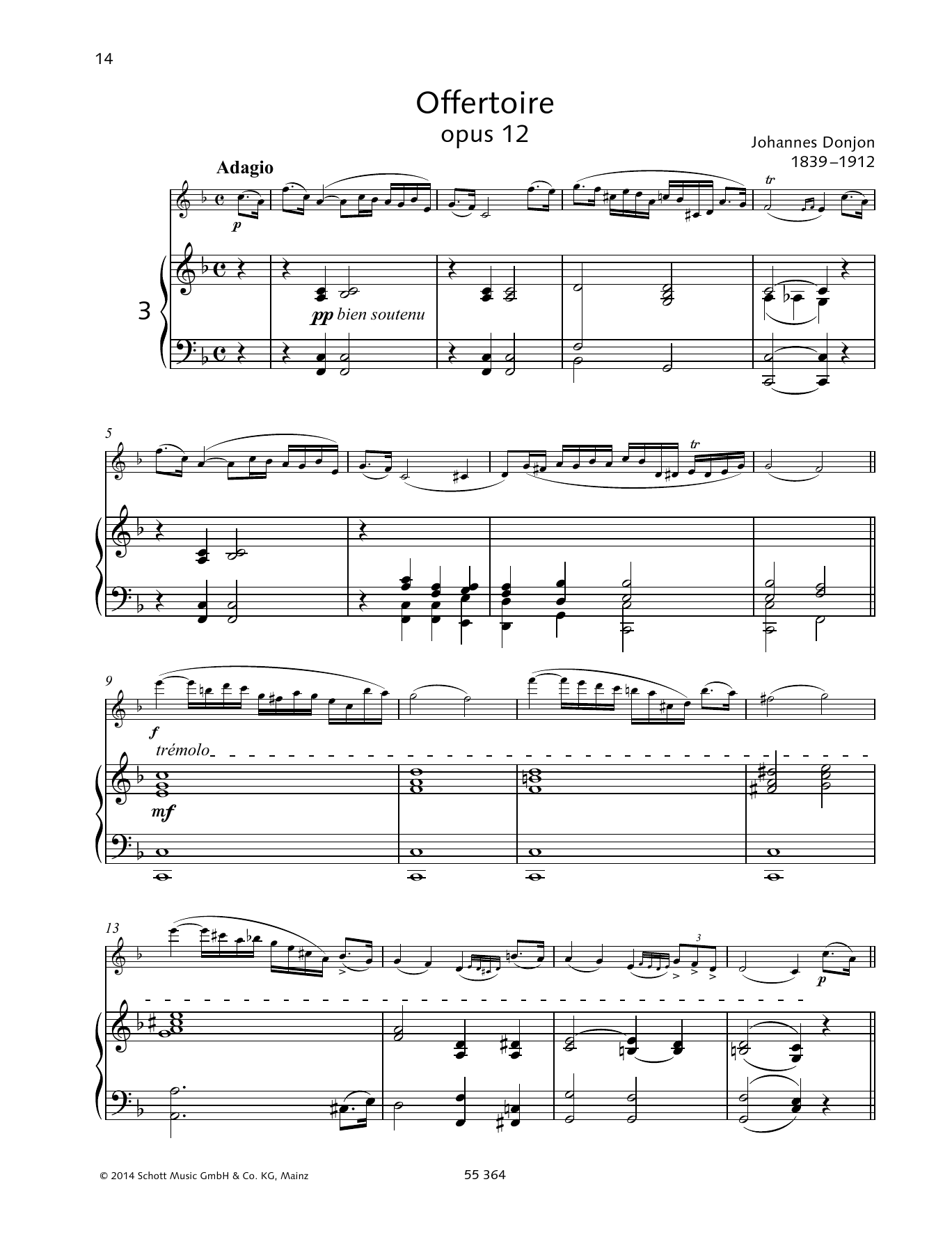 Offertoire (Woodwind Solo) von Johannes Donjon
