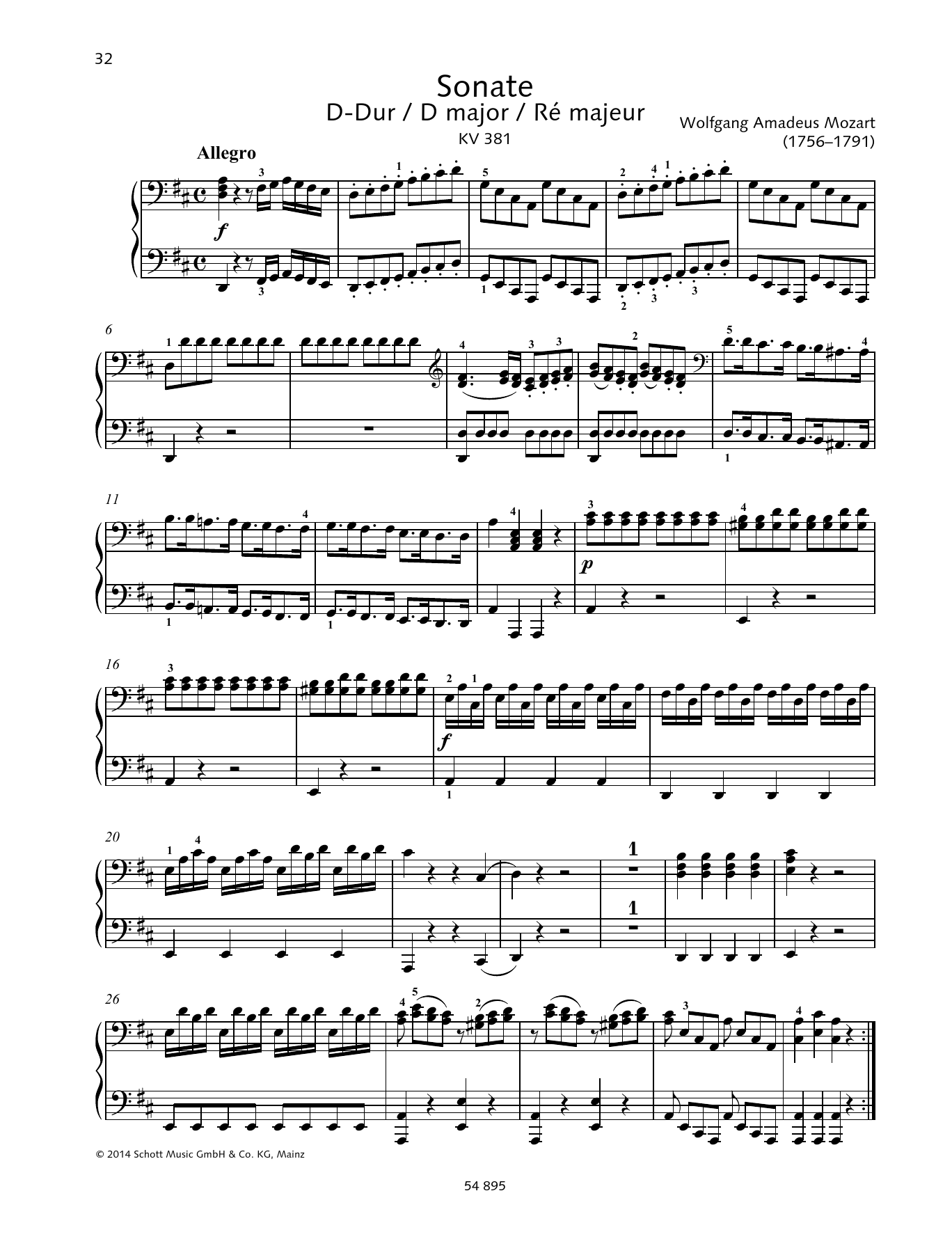 Sonata D Major (Piano Duet) von Baldassare Galuppi