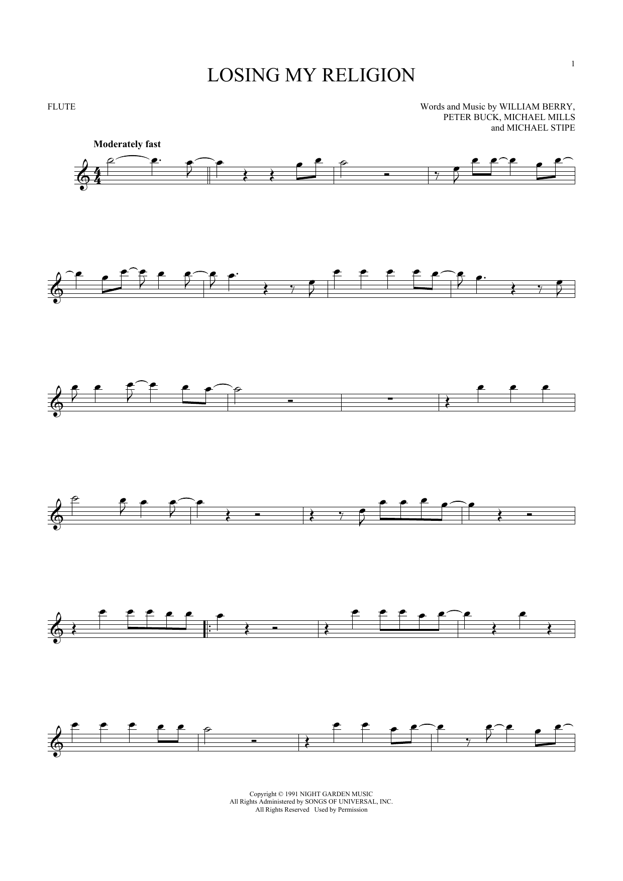 Losing My Religion (Flute Solo) von R.E.M.