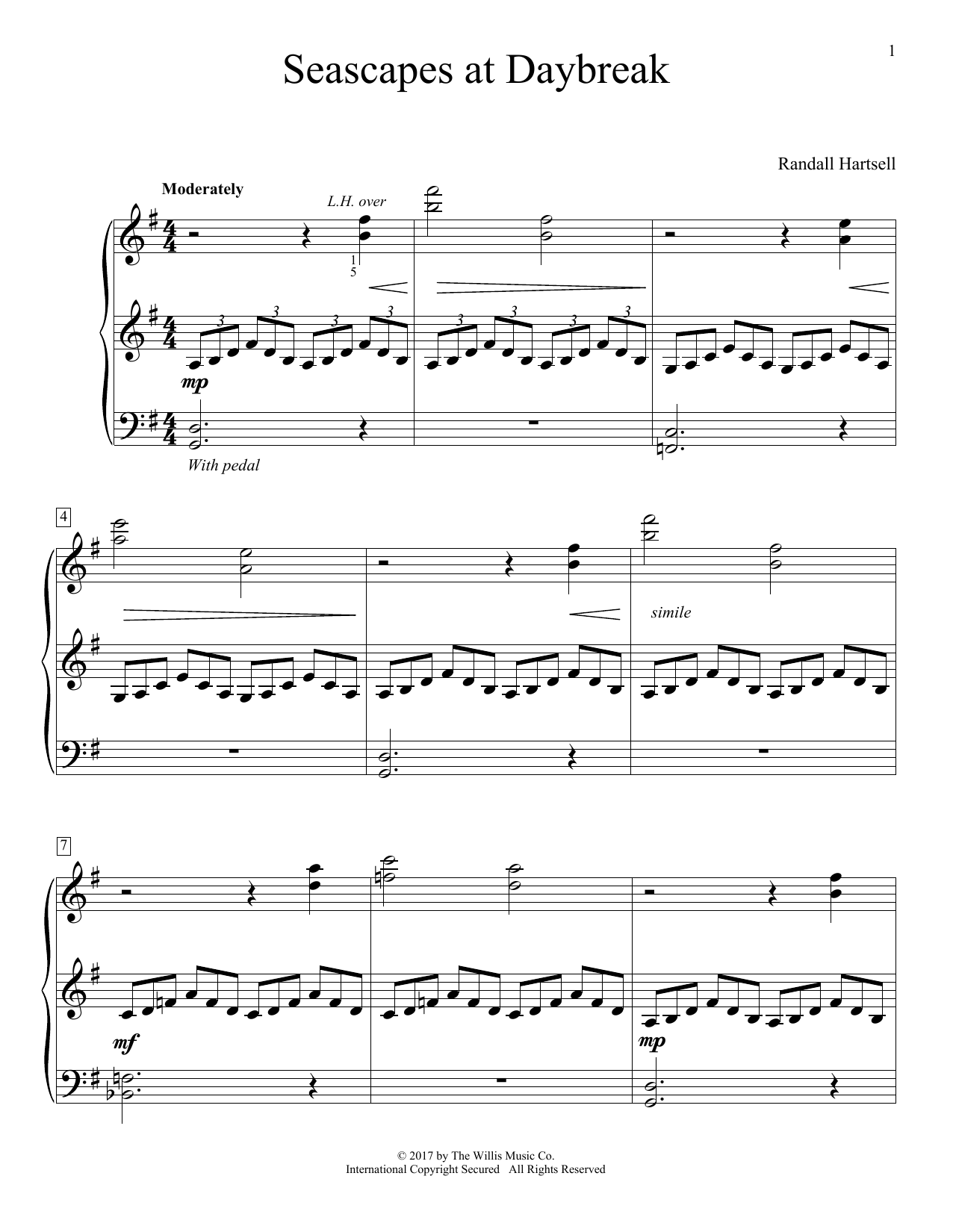 Seascapes At Daybreak (Educational Piano) von Randall Hartsell