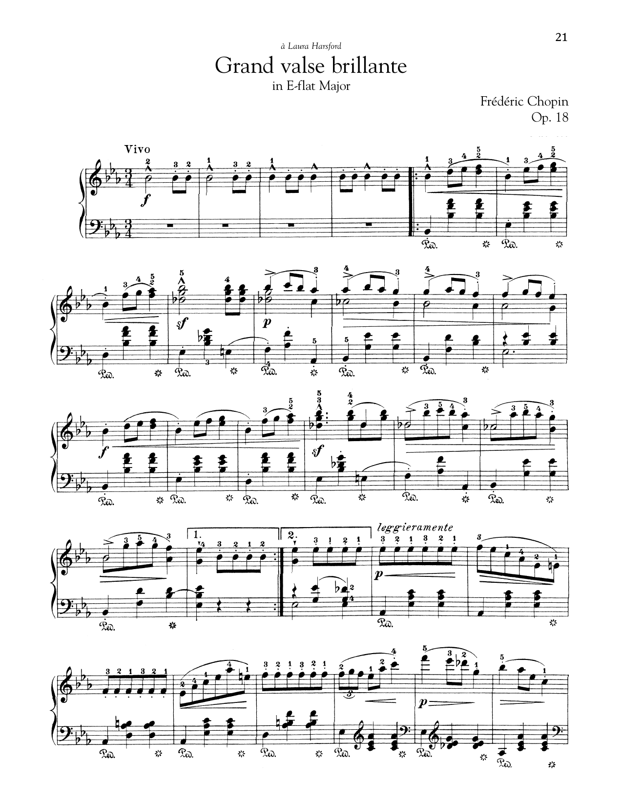 Grand Valse Brillante In E-Flat Major, Op. 18 (Piano Solo) von Frdric Chopin