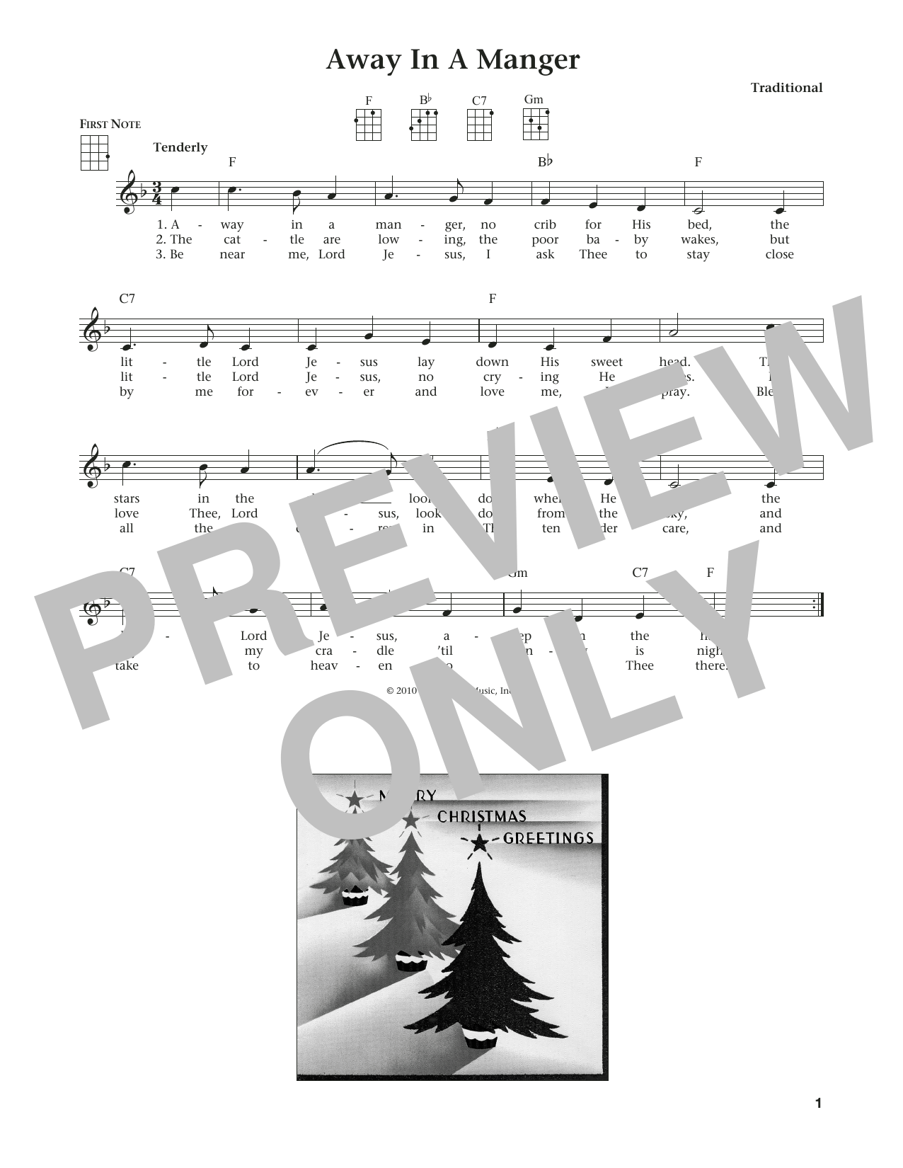 Away In A Manger (from The Daily Ukulele) (arr. Liz and Jim Beloff) (Ukulele) von James R. Murray