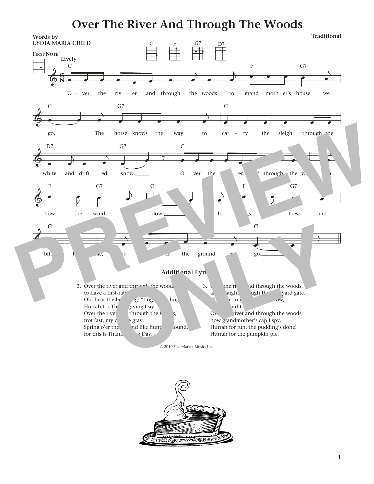 Over The River And Through The Woods (from The Daily Ukulele) (arr. Liz and Jim Beloff) (Ukulele) von Traditional