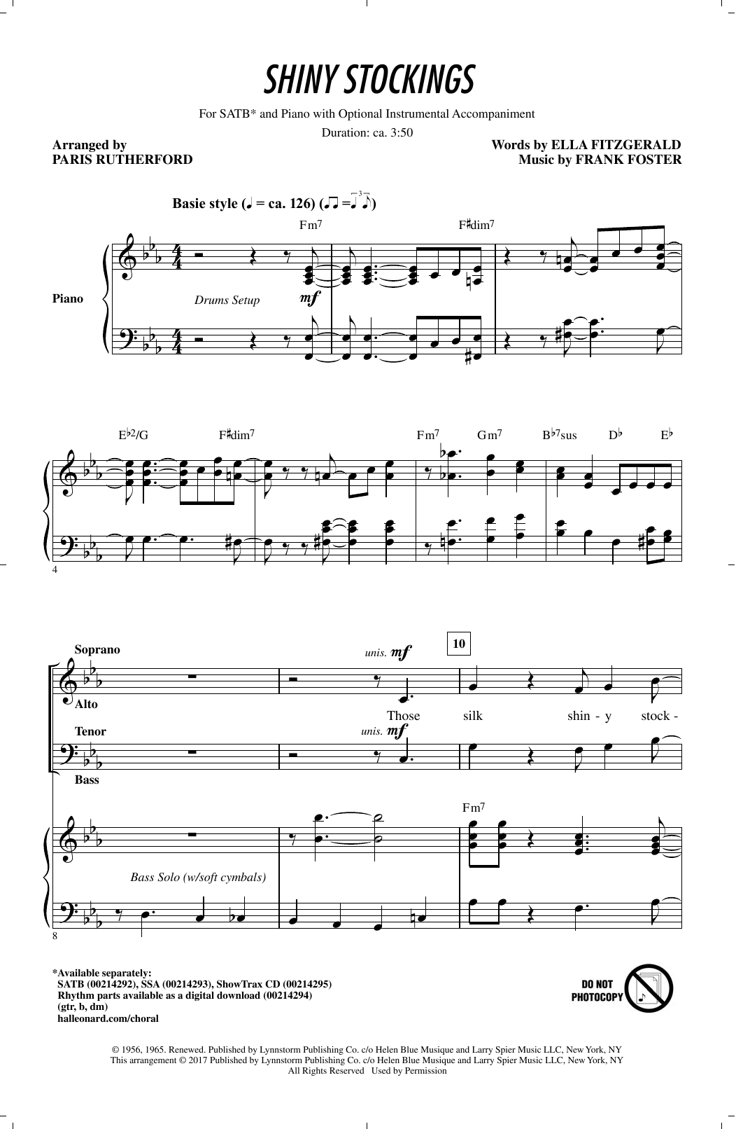 Shiny Stockings (SATB Choir) von Paris Rutherford