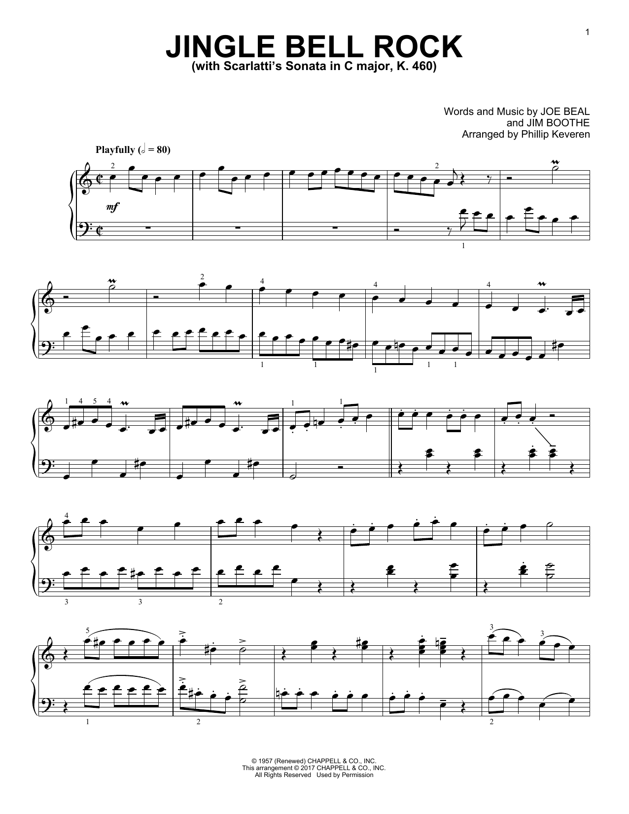 Jingle Bell Rock [Classical version] (arr. Phillip Keveren) (Piano Solo) von Jim Boothe