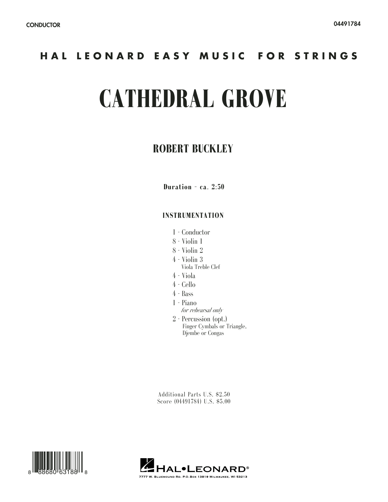 Cathedral Grove - Conductor Score (Full Score) (Orchestra) von Robert Buckley