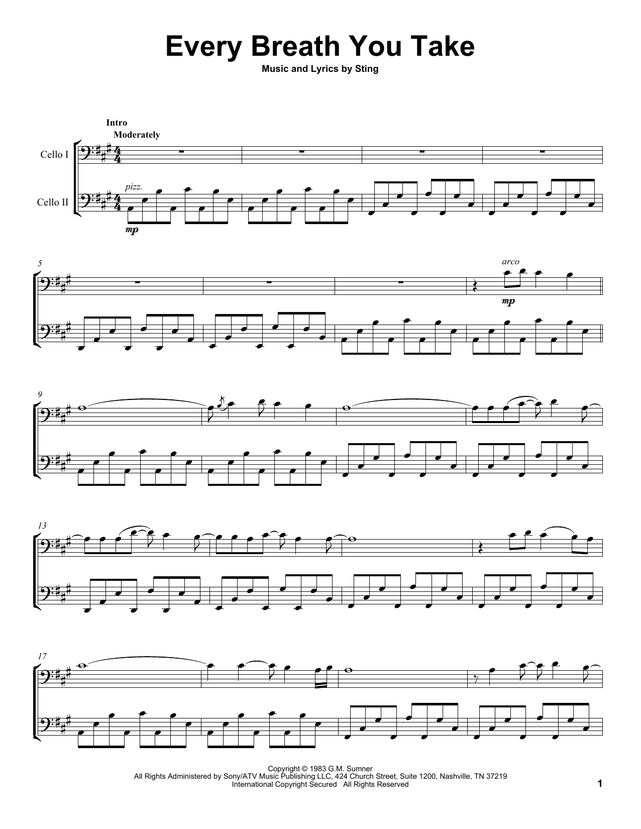 Every Breath You Take (Cello Duet) von 2Cellos