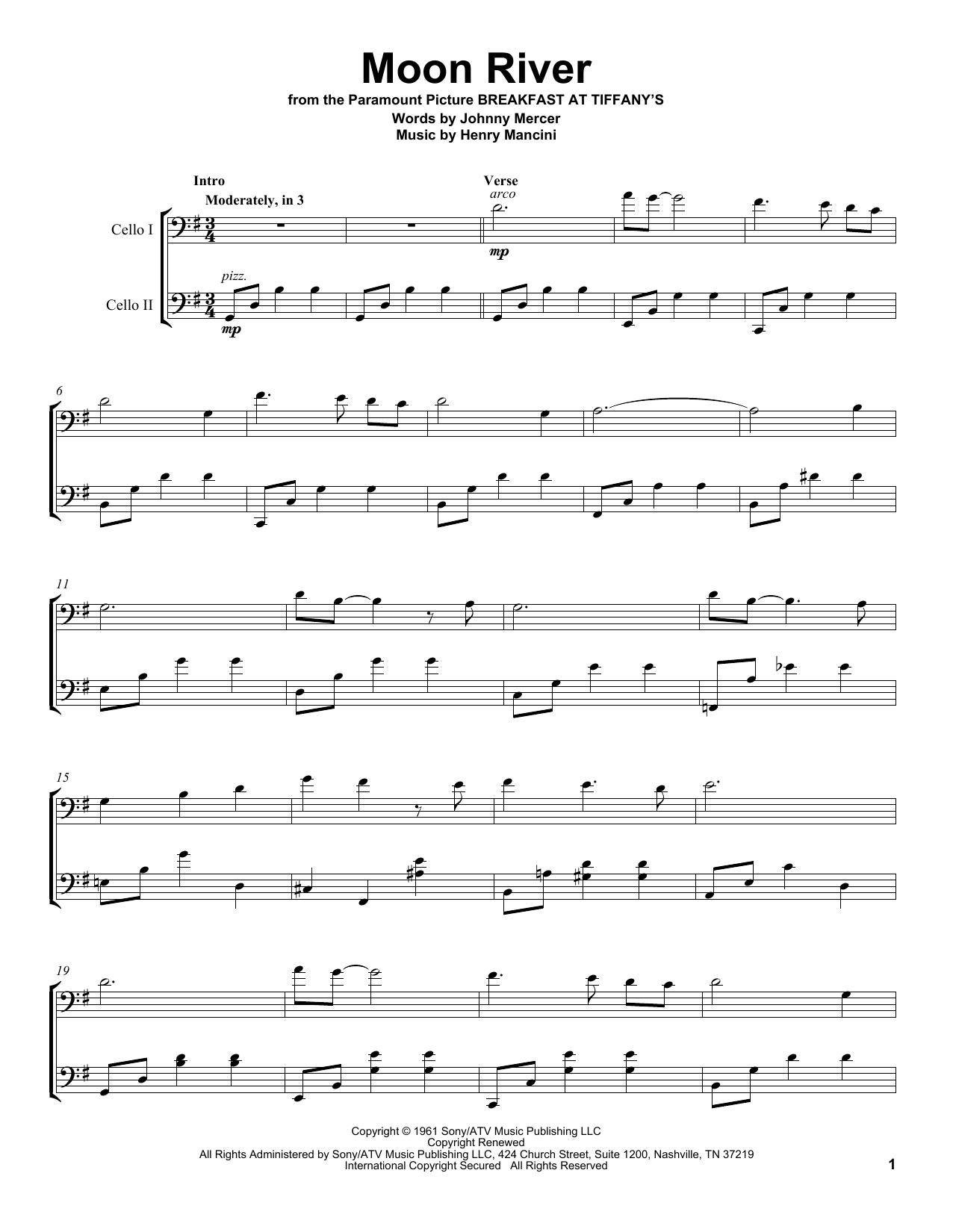 Moon River (Cello Duet) von 2Cellos