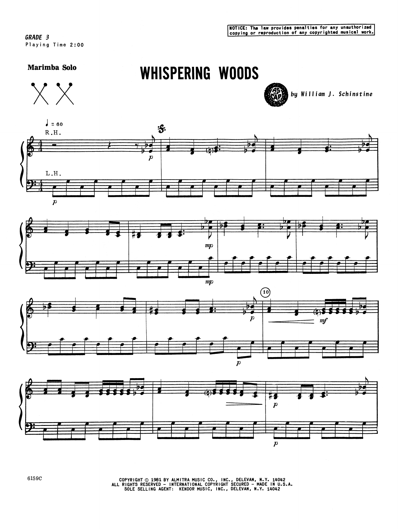 Whispering Woods (Percussion Solo) von William Schinstine