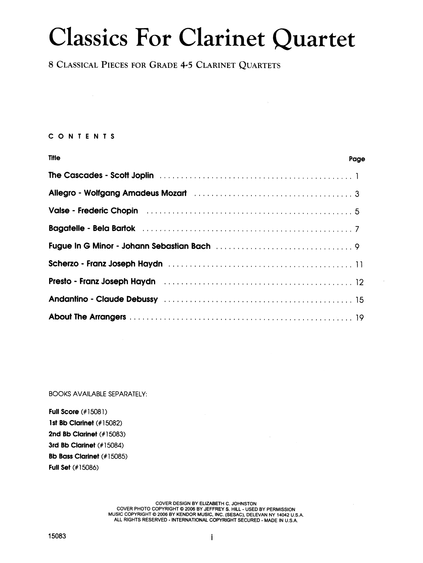 Classics For Clarinet Quartet - 2nd Bb Clarinet (Woodwind Ensemble) von Richard Johnston