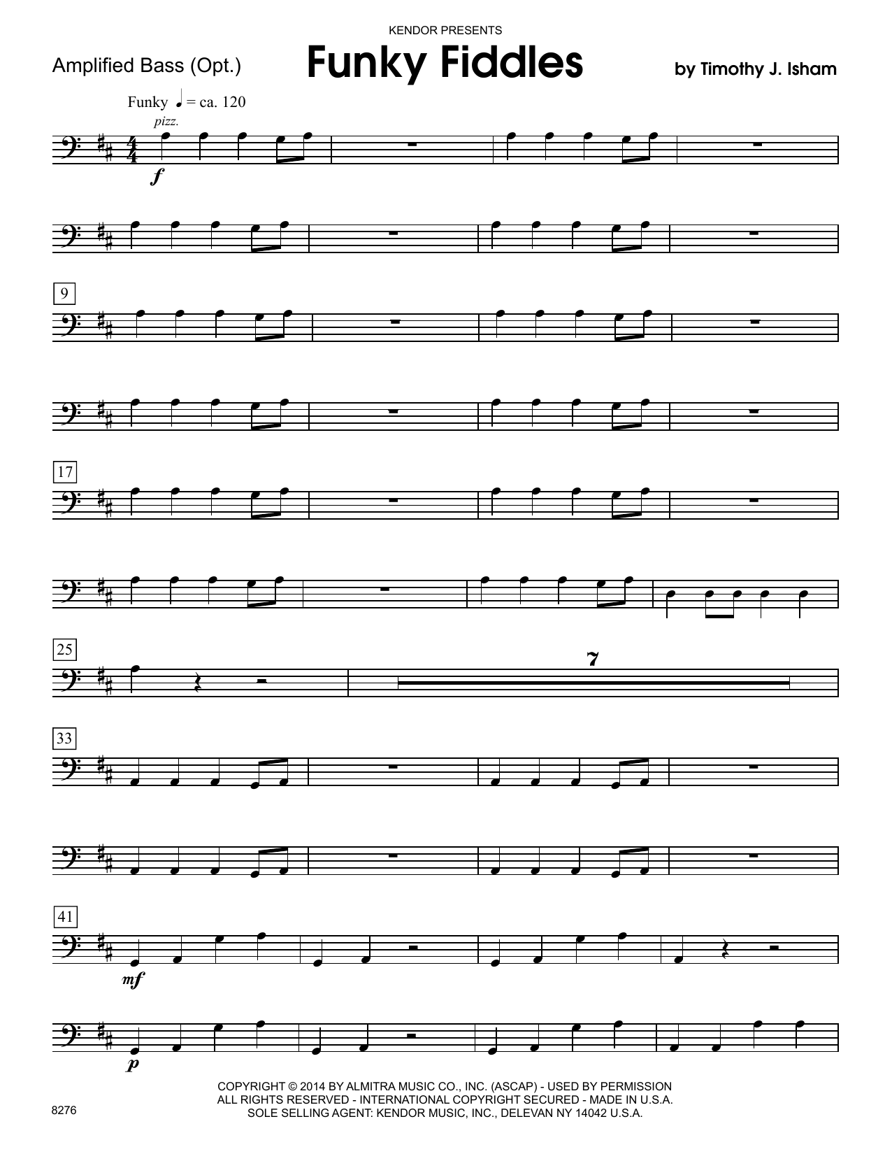 Funky Fiddles - Electric Bass (Orchestra) von Timothy Isham