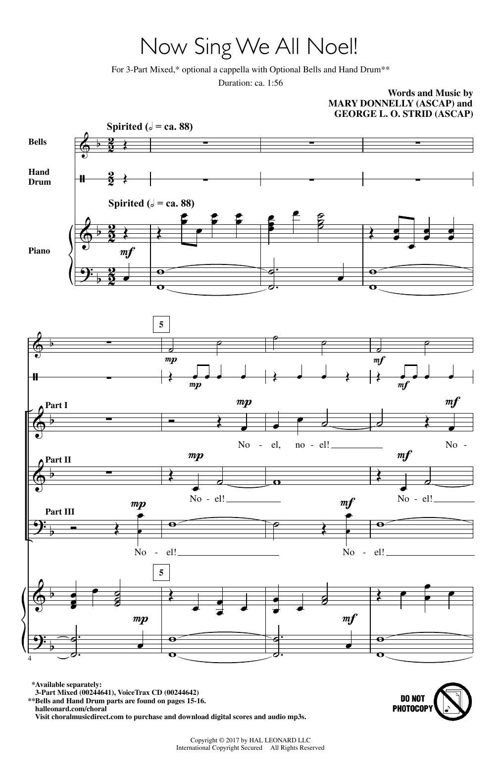 Now Sing We All Noel! (3-Part Mixed Choir) von Mary Donnelly