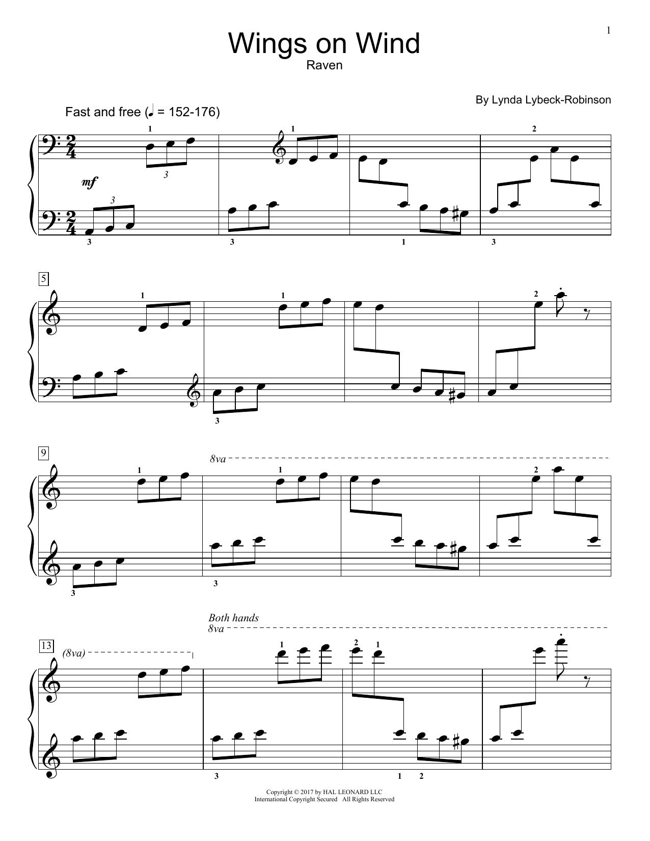 Wings On Wind (Educational Piano) von Lynda Lybeck-Robinson