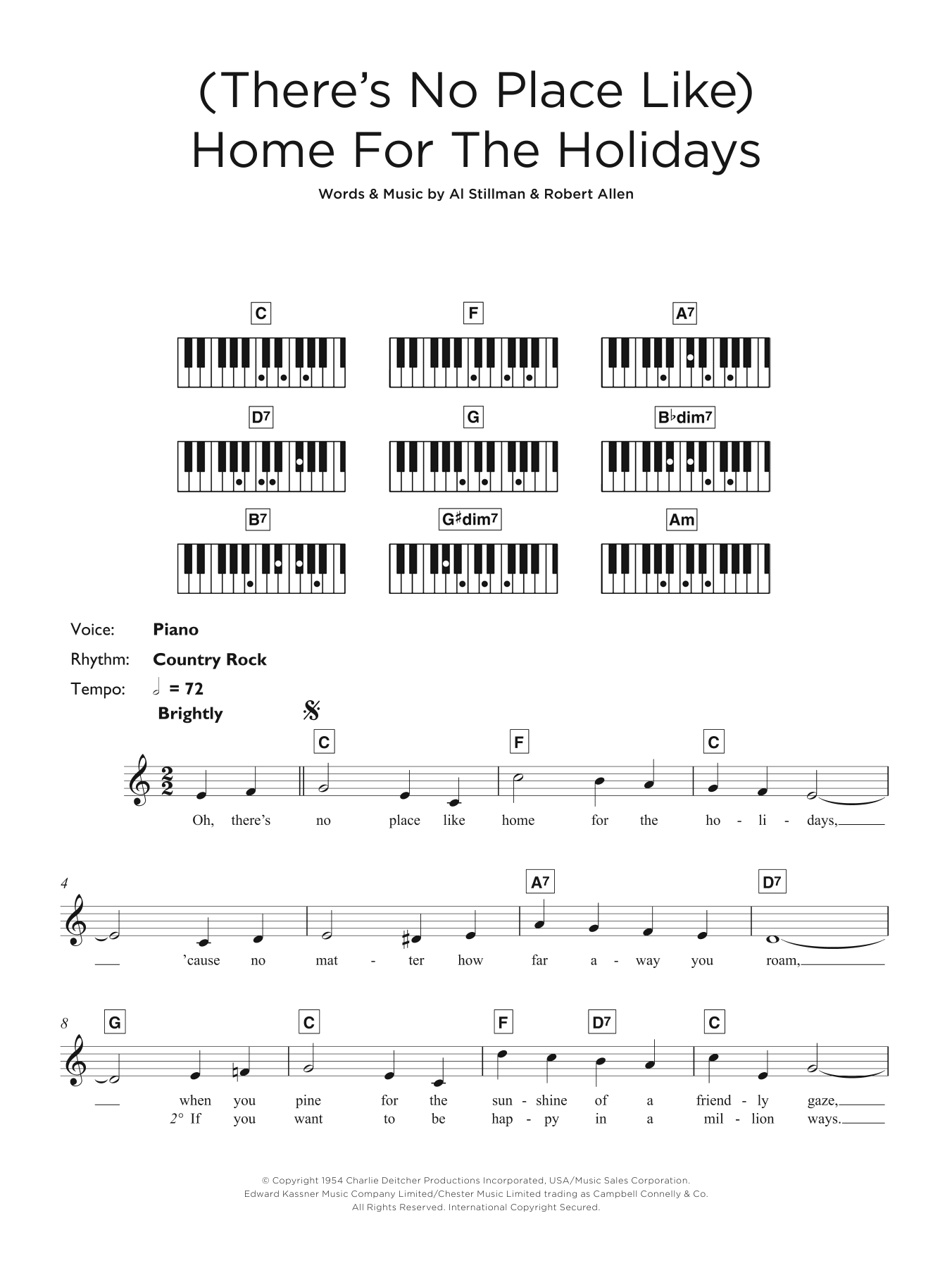 (There's No Place Like) Home For The Holidays (Keyboard (Abridged)) von Perry Como