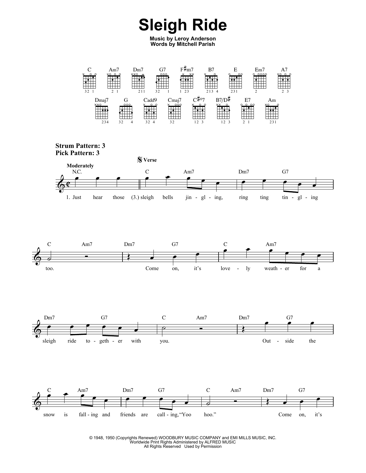 Sleigh Ride (Easy Guitar) von Leroy Anderson
