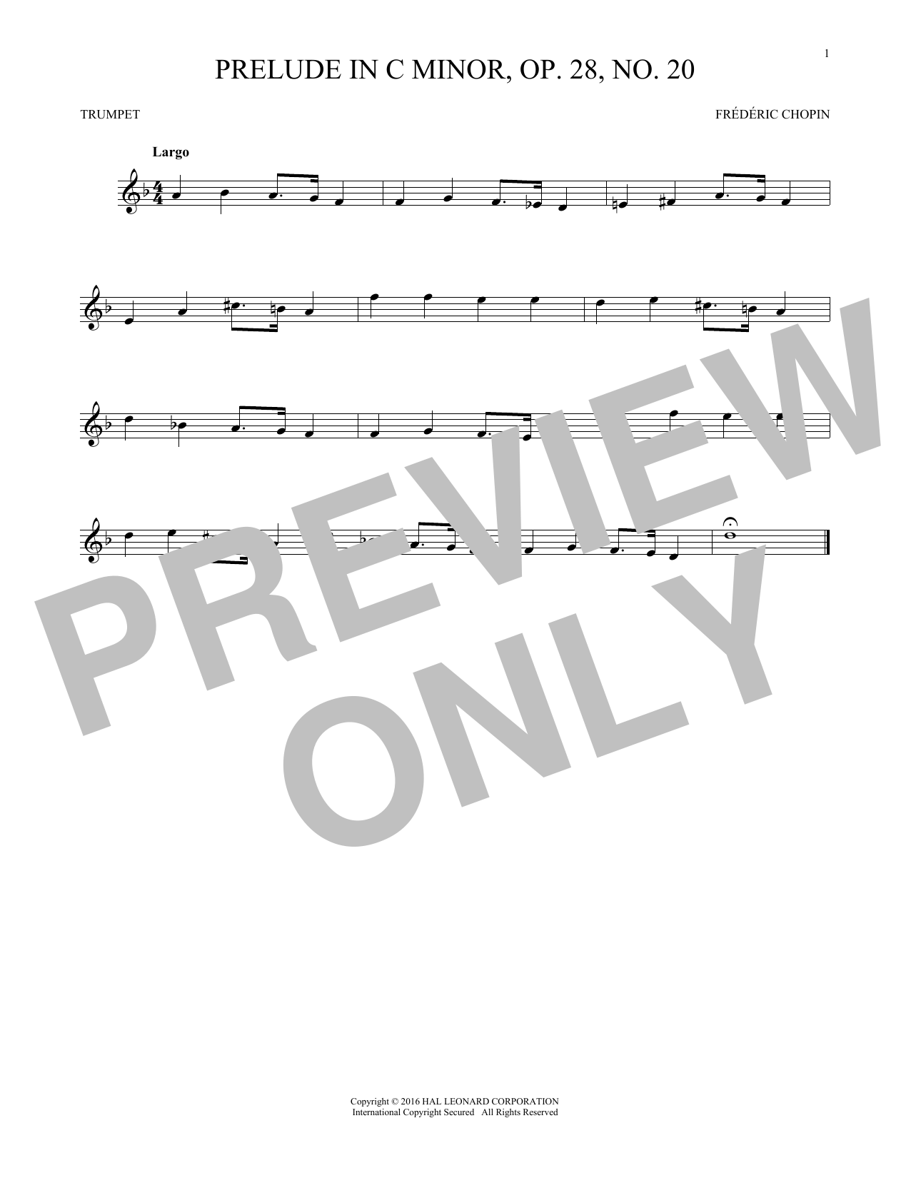 Prelude, Op. 28, No. 20 (Trumpet Solo) von Frdric Chopin