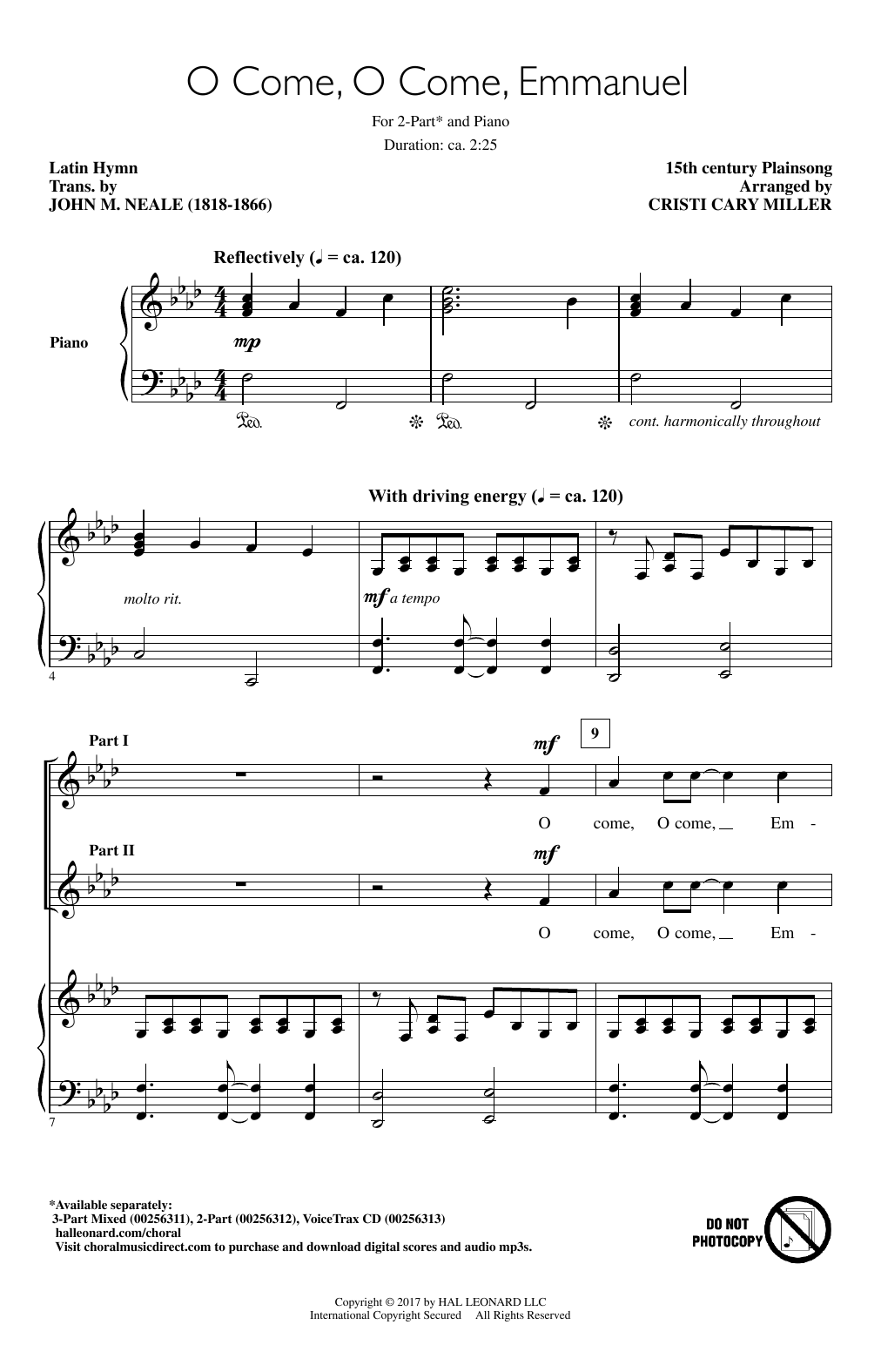 O Come, O Come Emmanuel (2-Part Choir) von Cristi Cary Miller