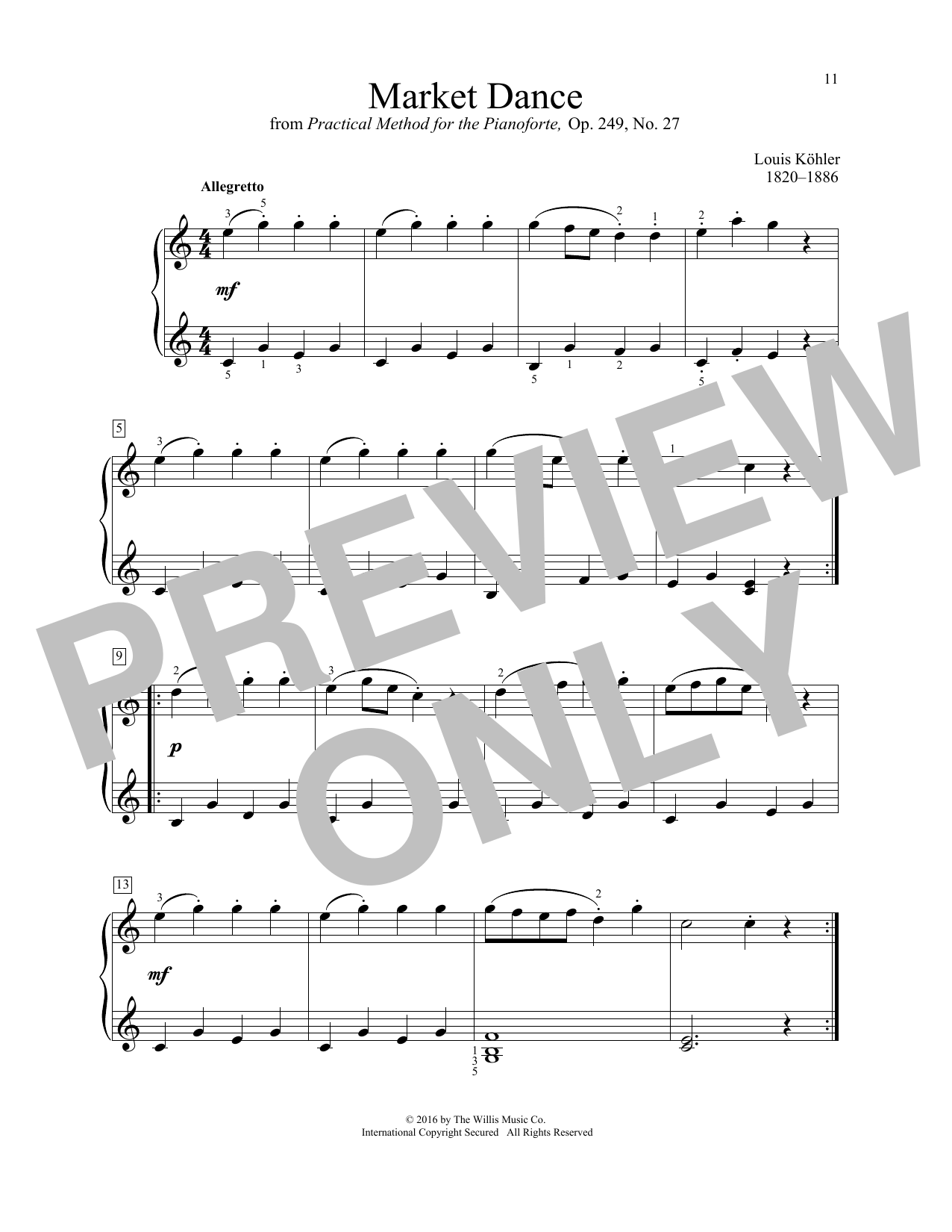 Market Dance (Educational Piano) von Louis Kohler