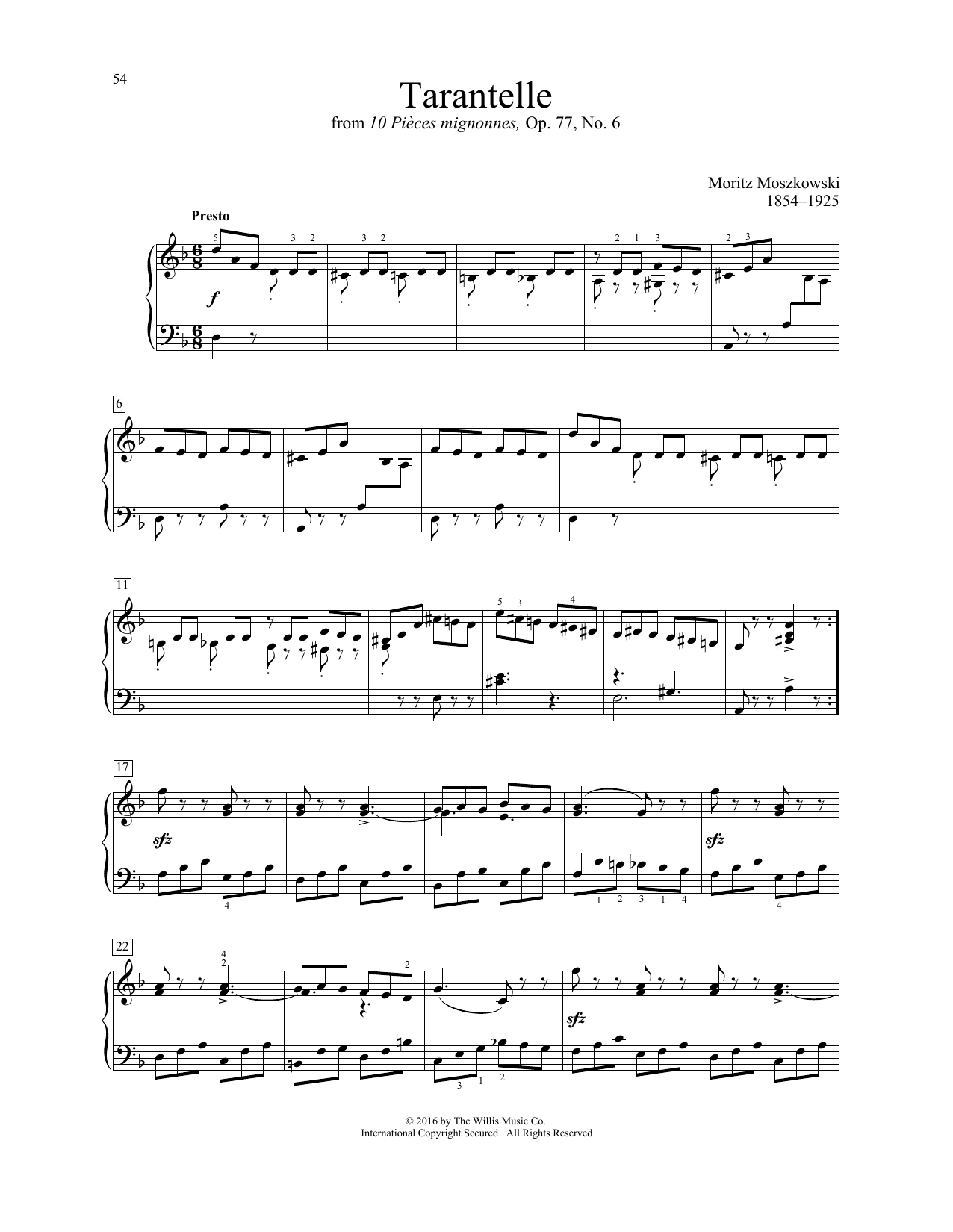 Tarantelle (Educational Piano) von Moritz Moszkowski