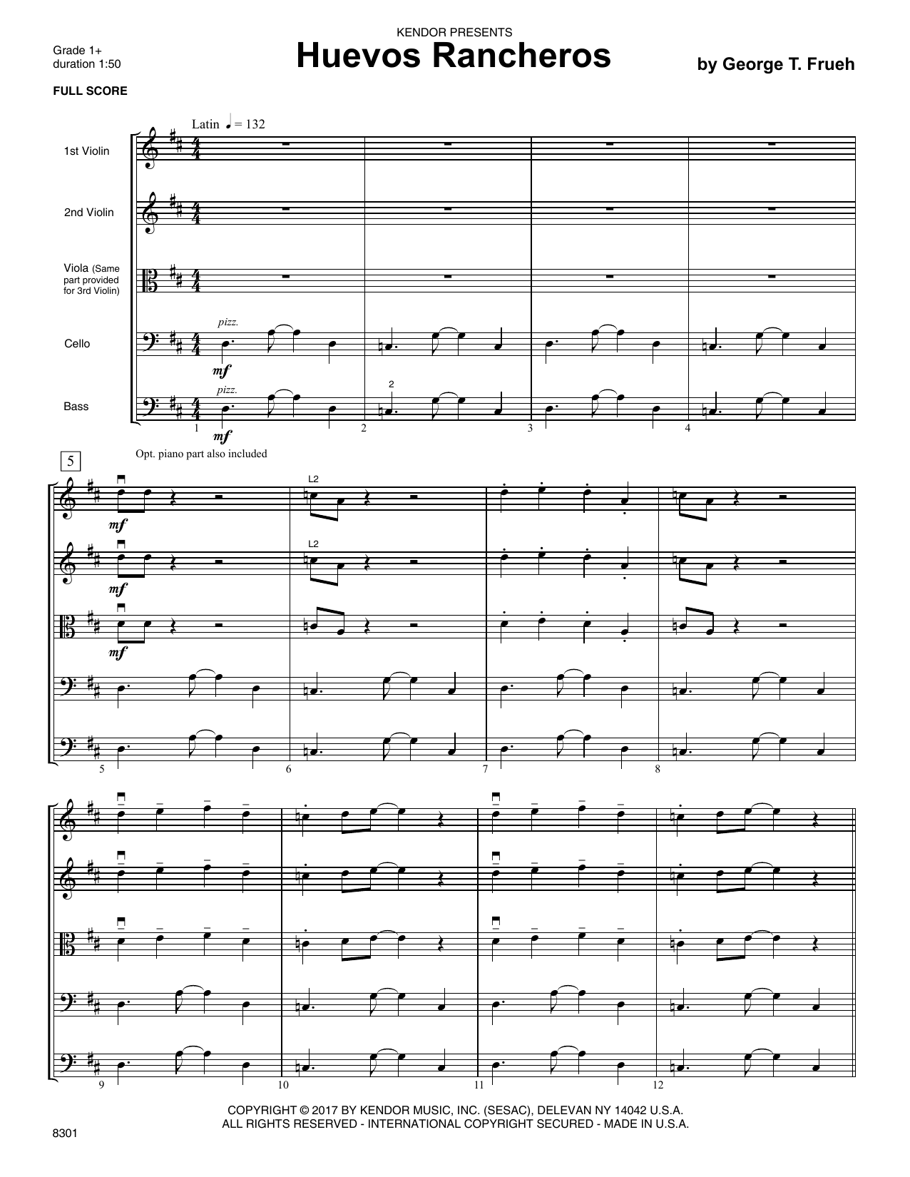 Huevos Rancheros - Full Score (Orchestra) von George T. Frueh