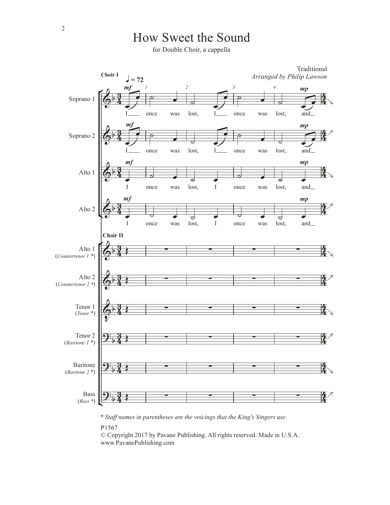 How Sweet the Sound (Choir) von Philip Lawson