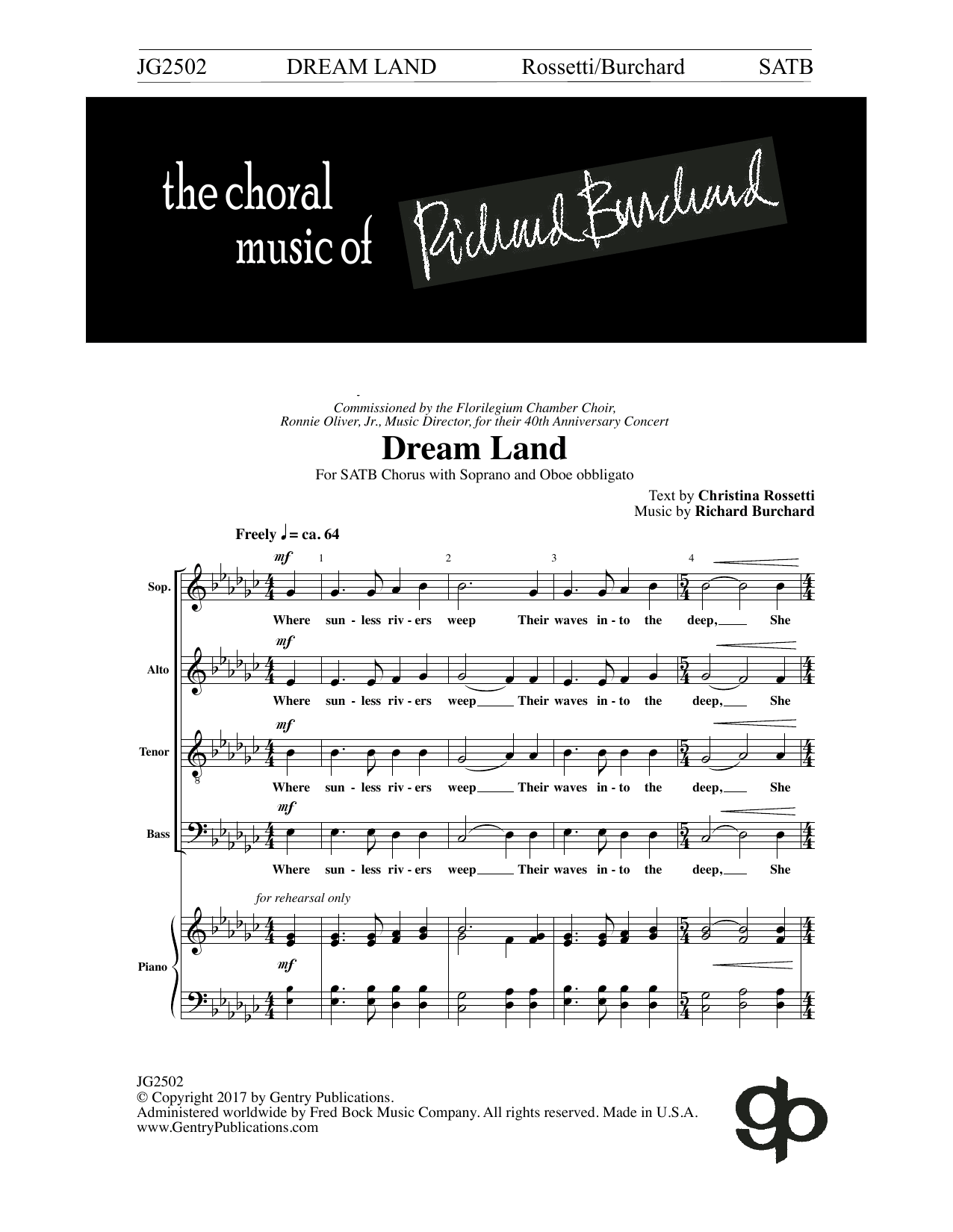 Dream Land (SATB Choir) von Christina Rossetti