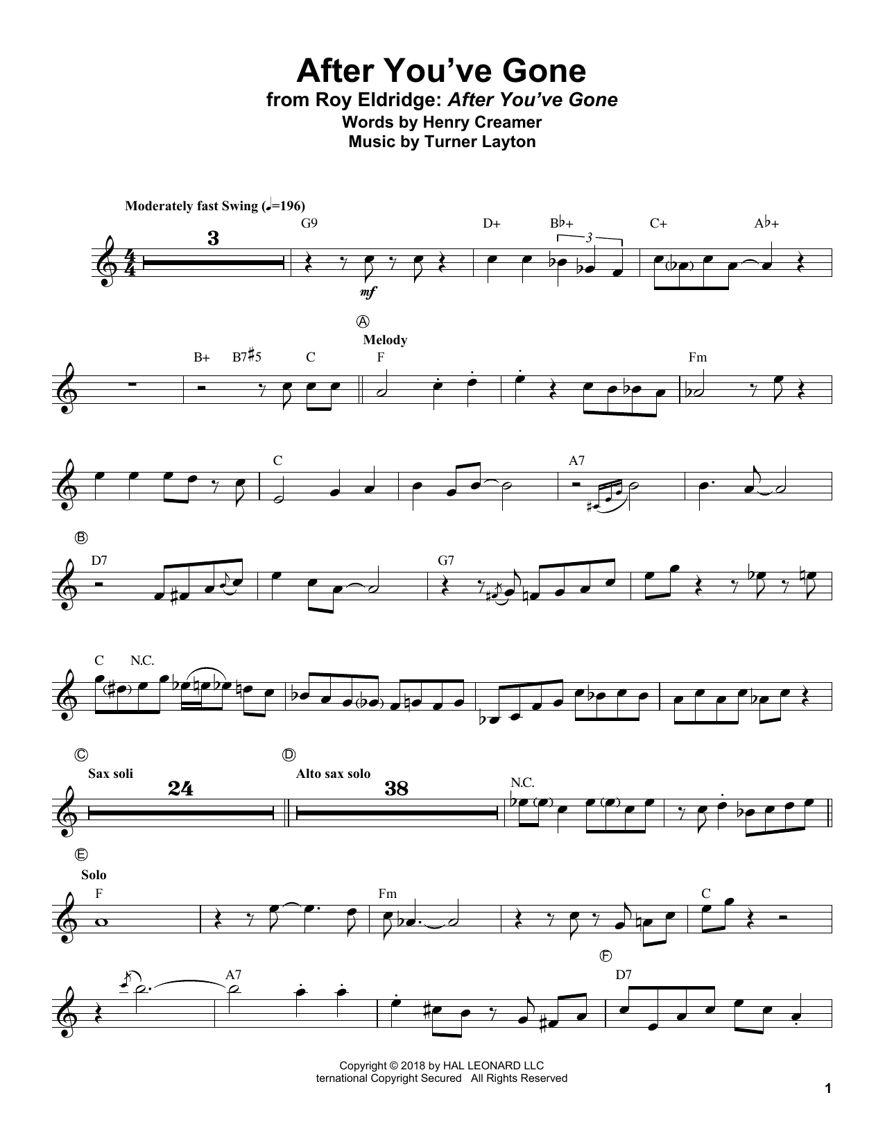 After You've Gone (Trumpet Transcription) von Roy Eldridge