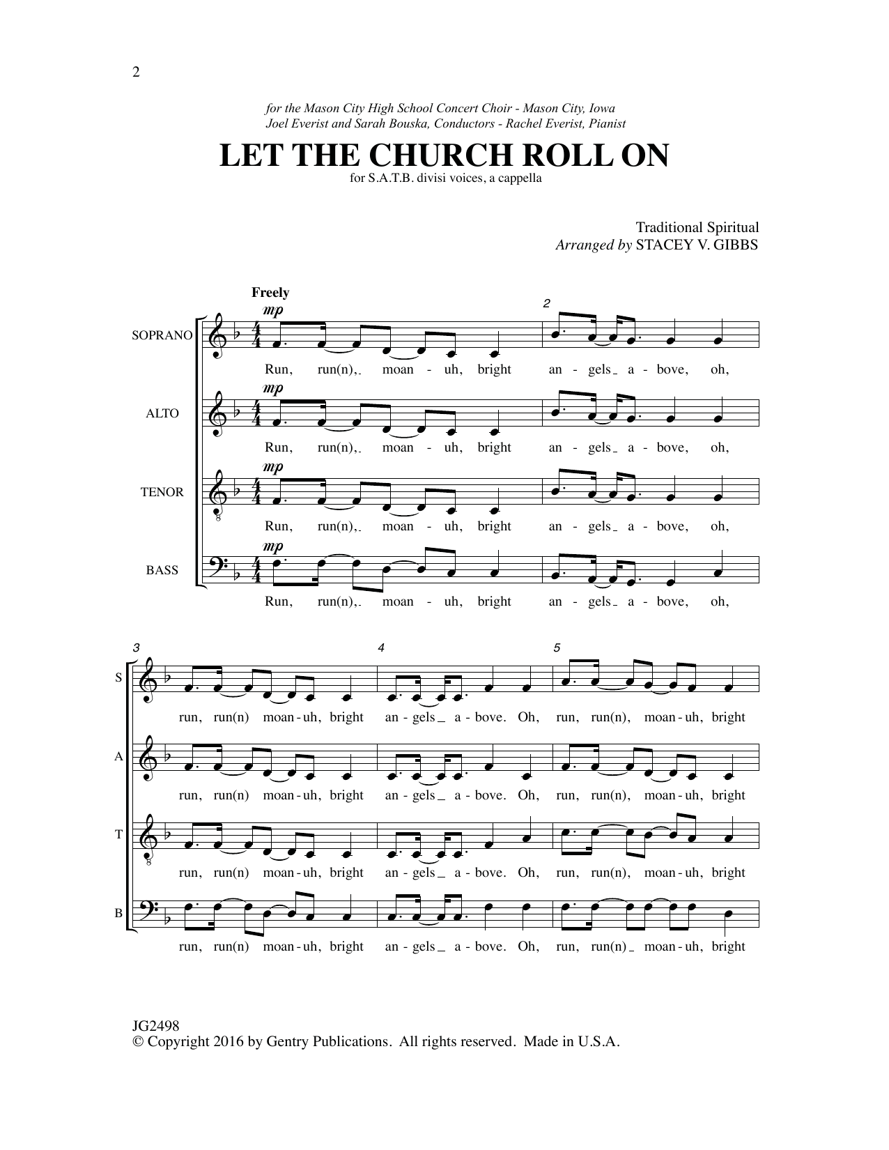 Let the Church Roll On (SATB Choir) von Stacy V. Gibbs